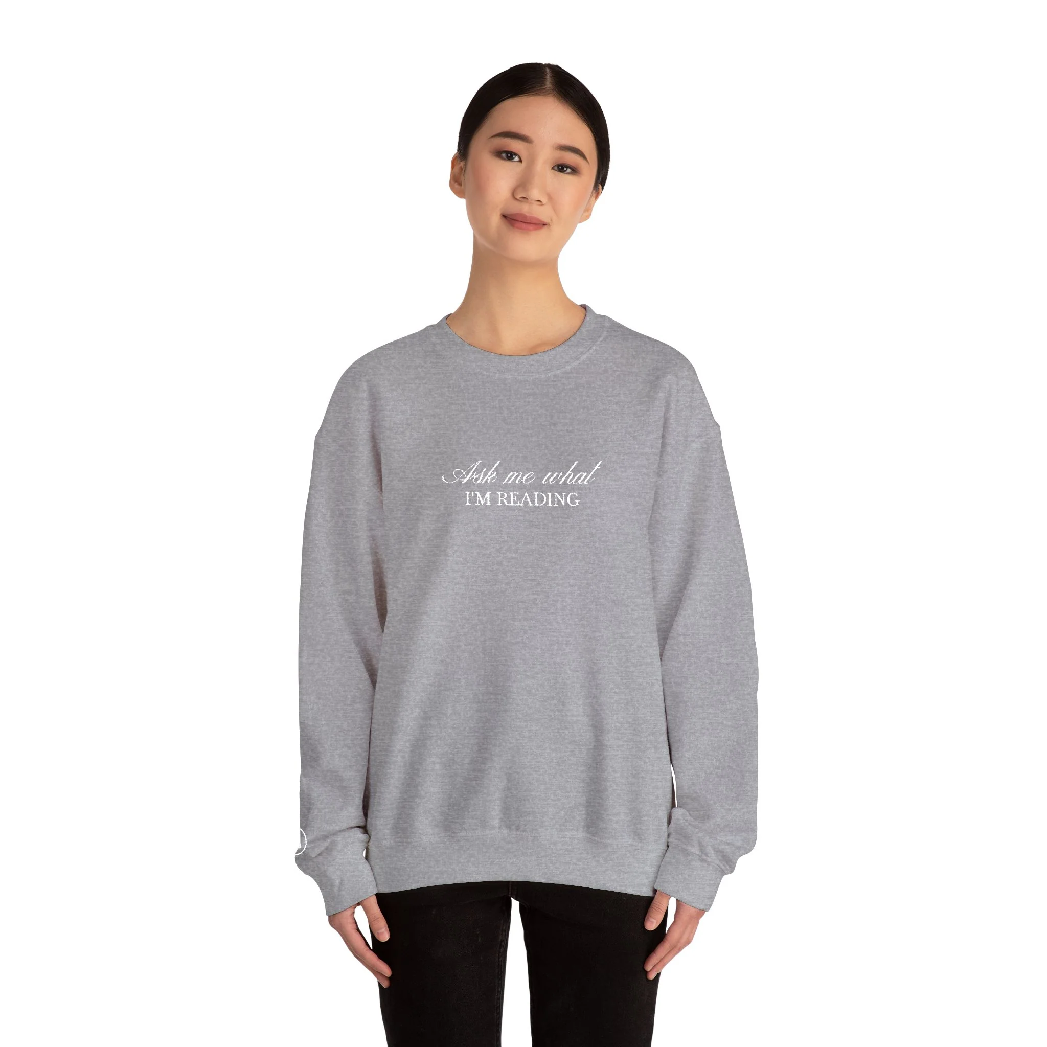Ask Me What I’m Reading Crewneck - Image 23