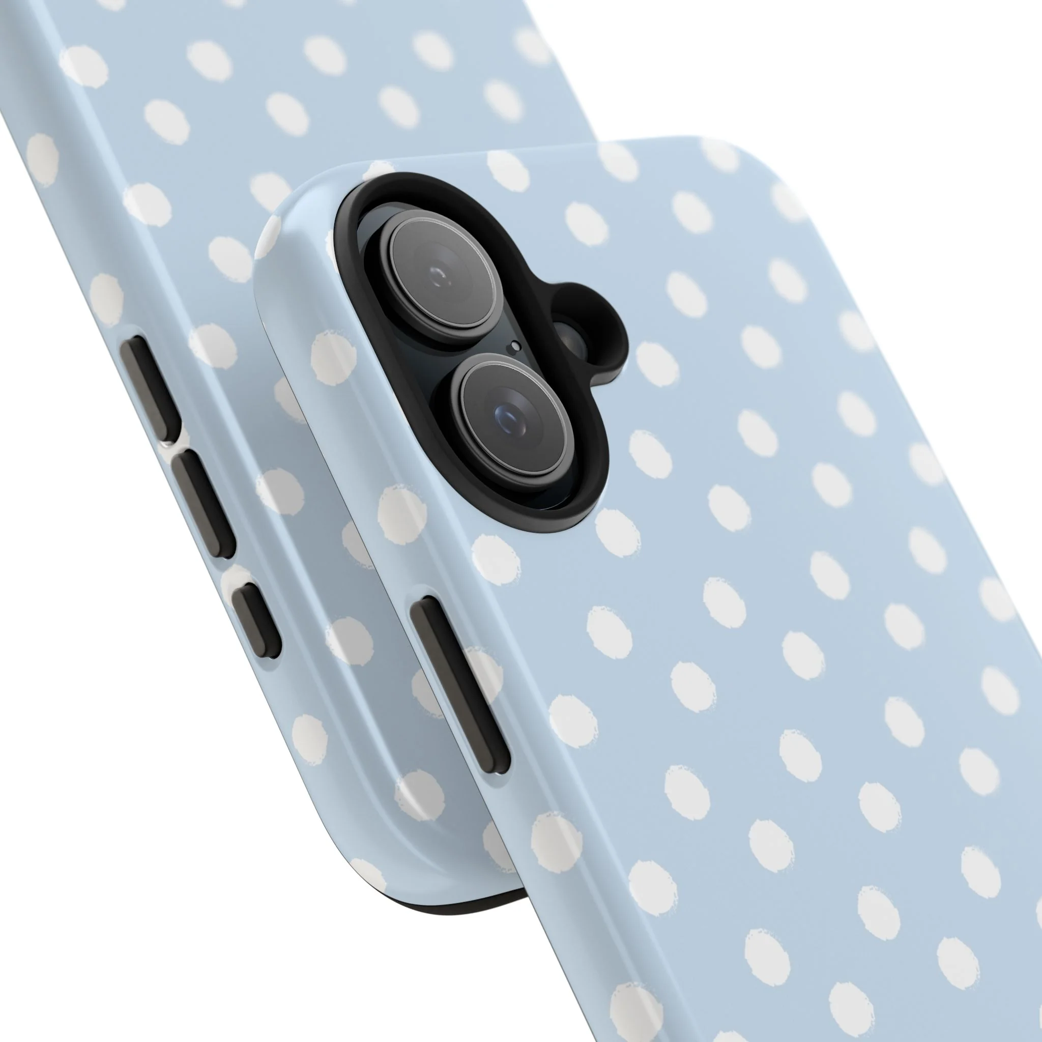 East Coast – Blue & White Polka Dots Phone Case - Image 100