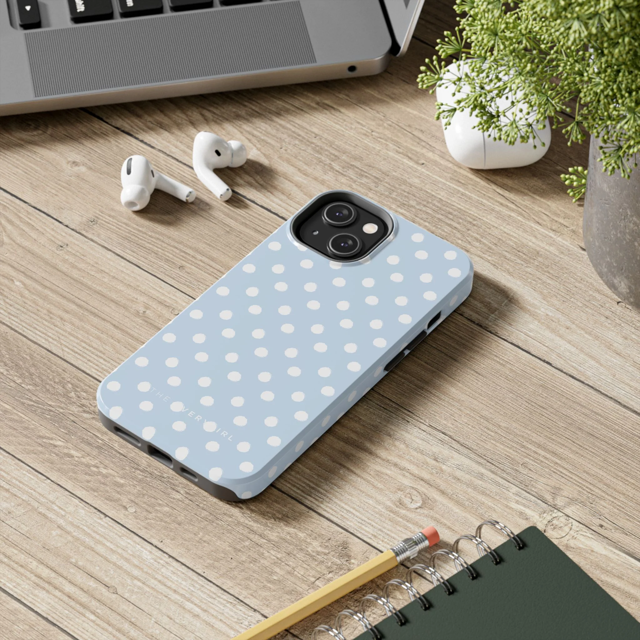 East Coast – Blue & White Polka Dots Phone Case - Image 66