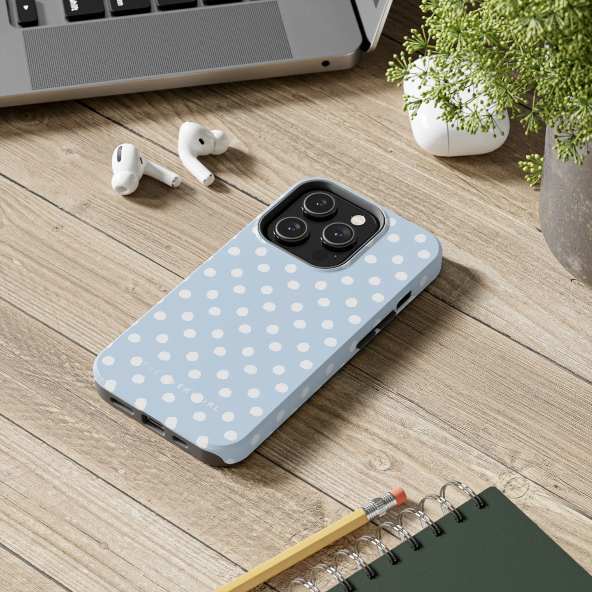 East Coast – Blue & White Polka Dots Phone Case - Image 67