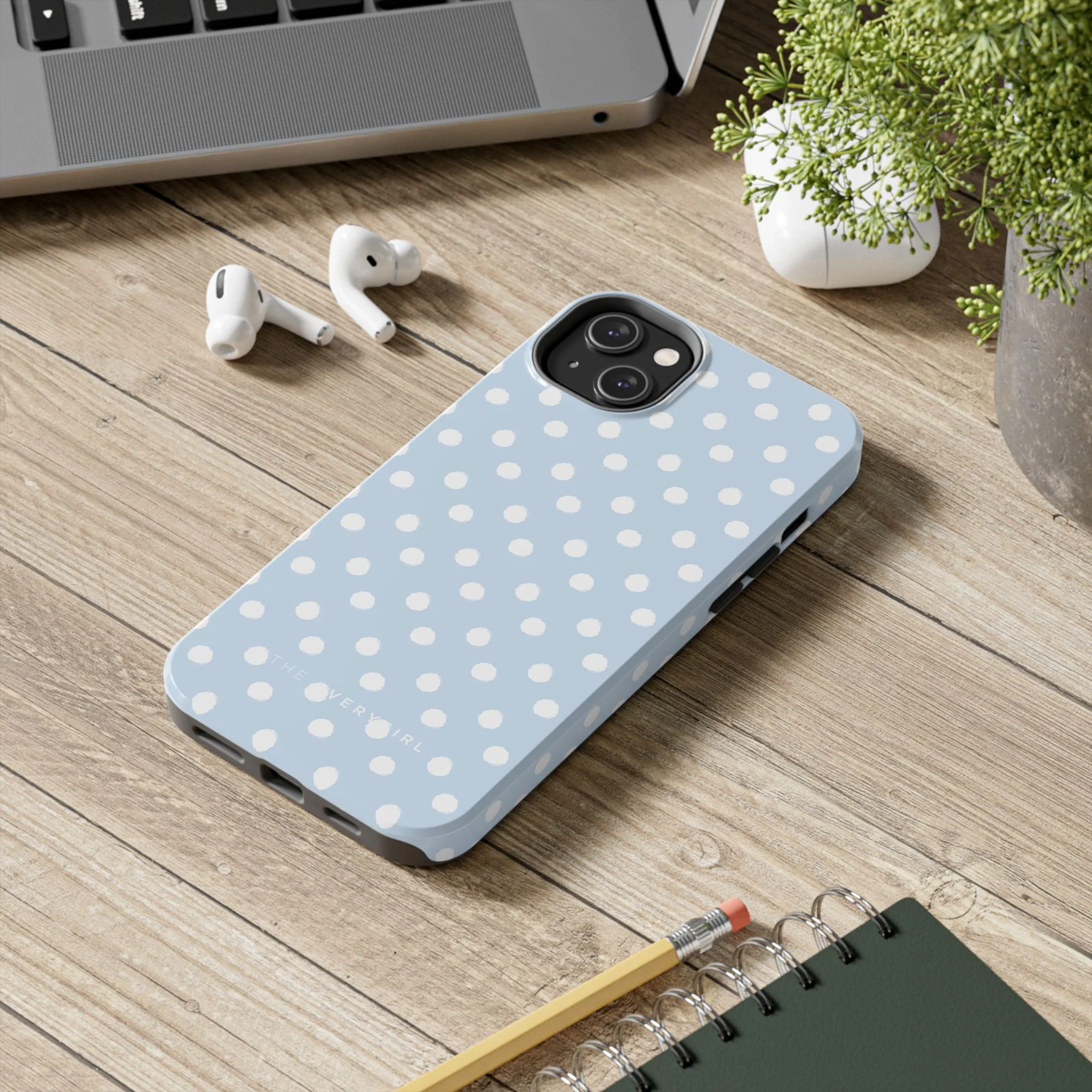East Coast – Blue & White Polka Dots Phone Case - Image 69