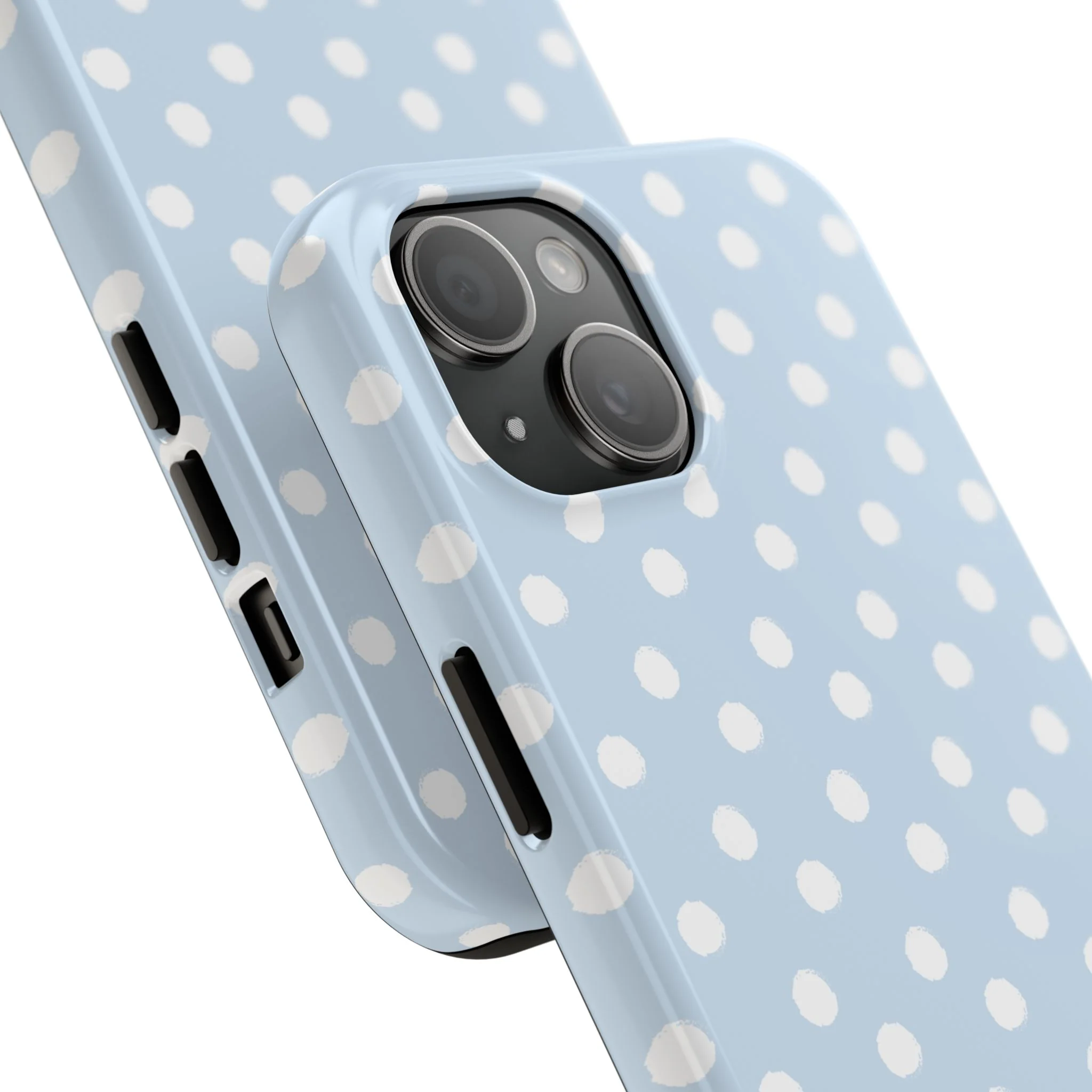 East Coast – Blue & White Polka Dots Phone Case - Image 70