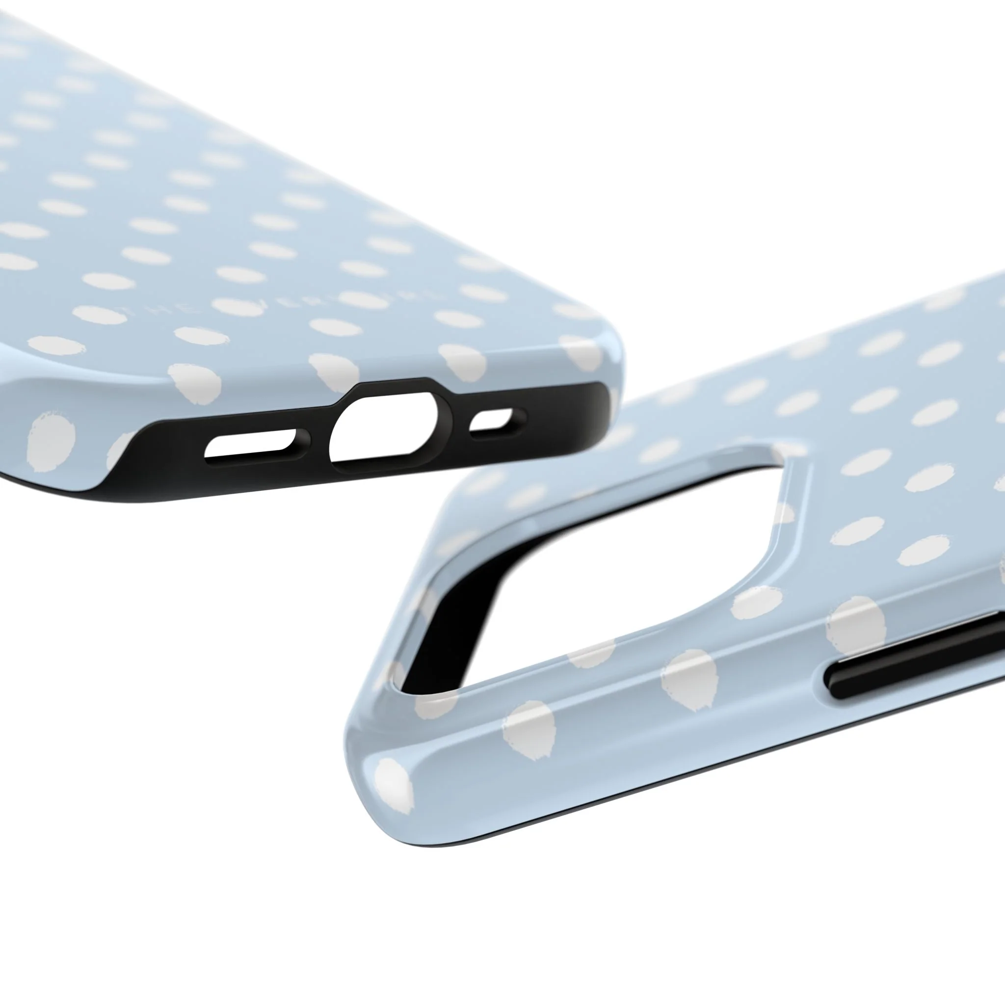 East Coast – Blue & White Polka Dots Phone Case - Image 74