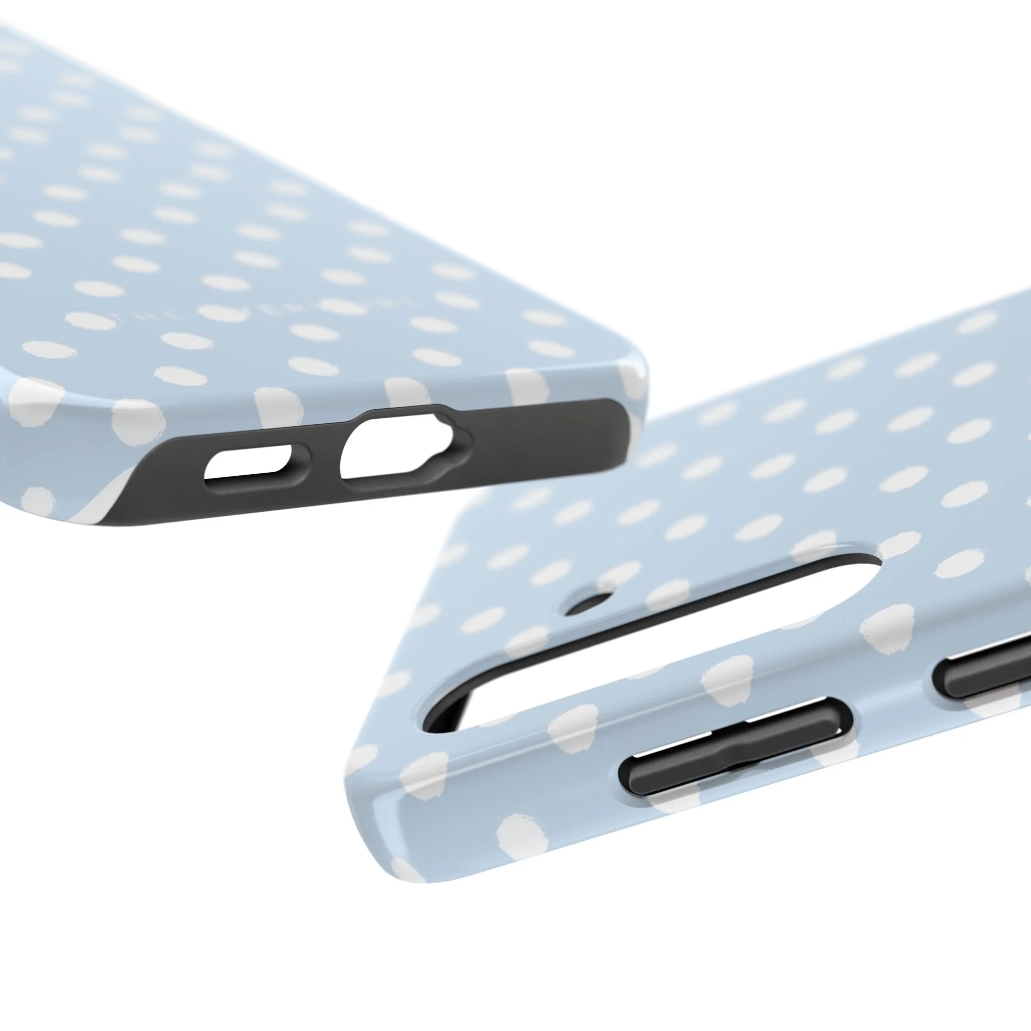 East Coast – Blue & White Polka Dots Phone Case - Image 83
