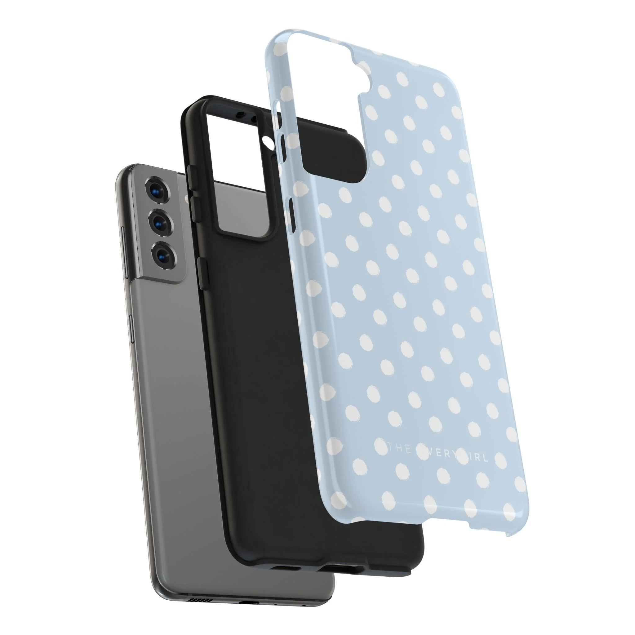 East Coast – Blue & White Polka Dots Phone Case - Image 93
