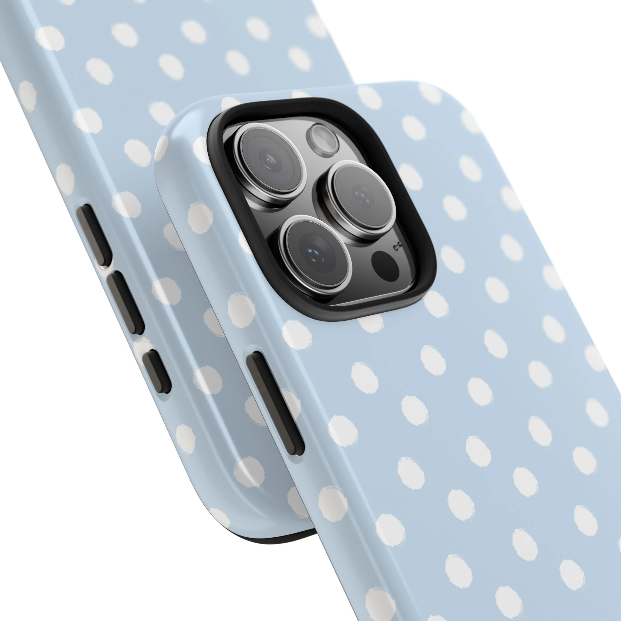 East Coast – Blue & White Polka Dots Phone Case - Image 96