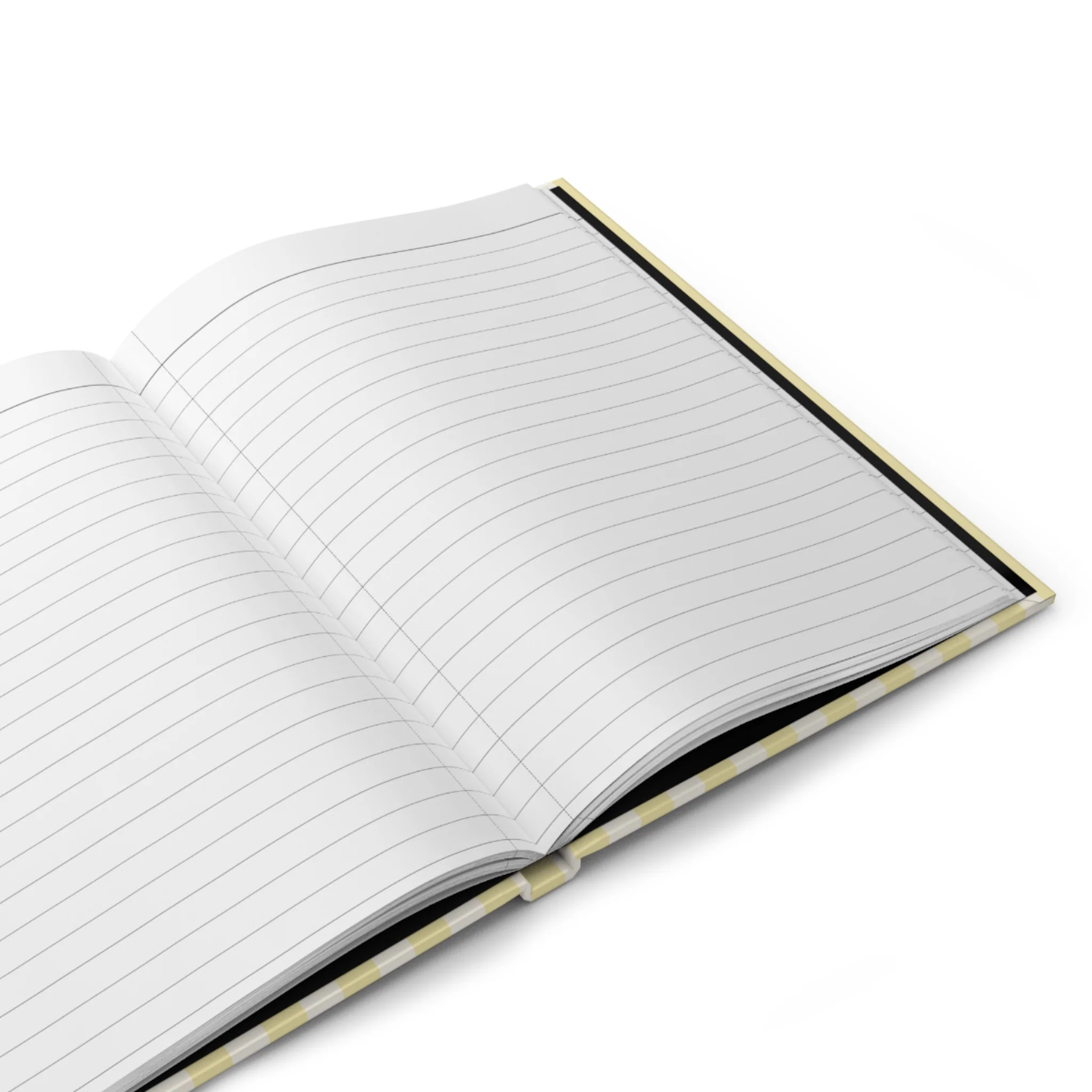 Butter Yellow Stripped Journal - Image 4