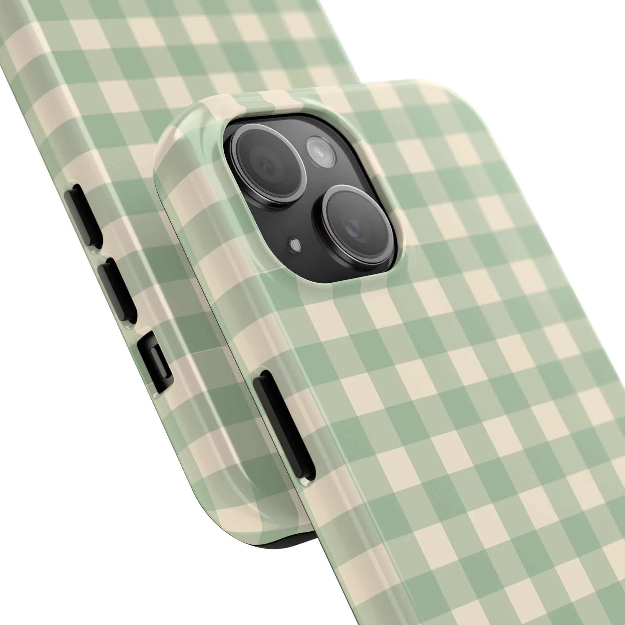 Customizable Green Gingham Phone Case - Image 11