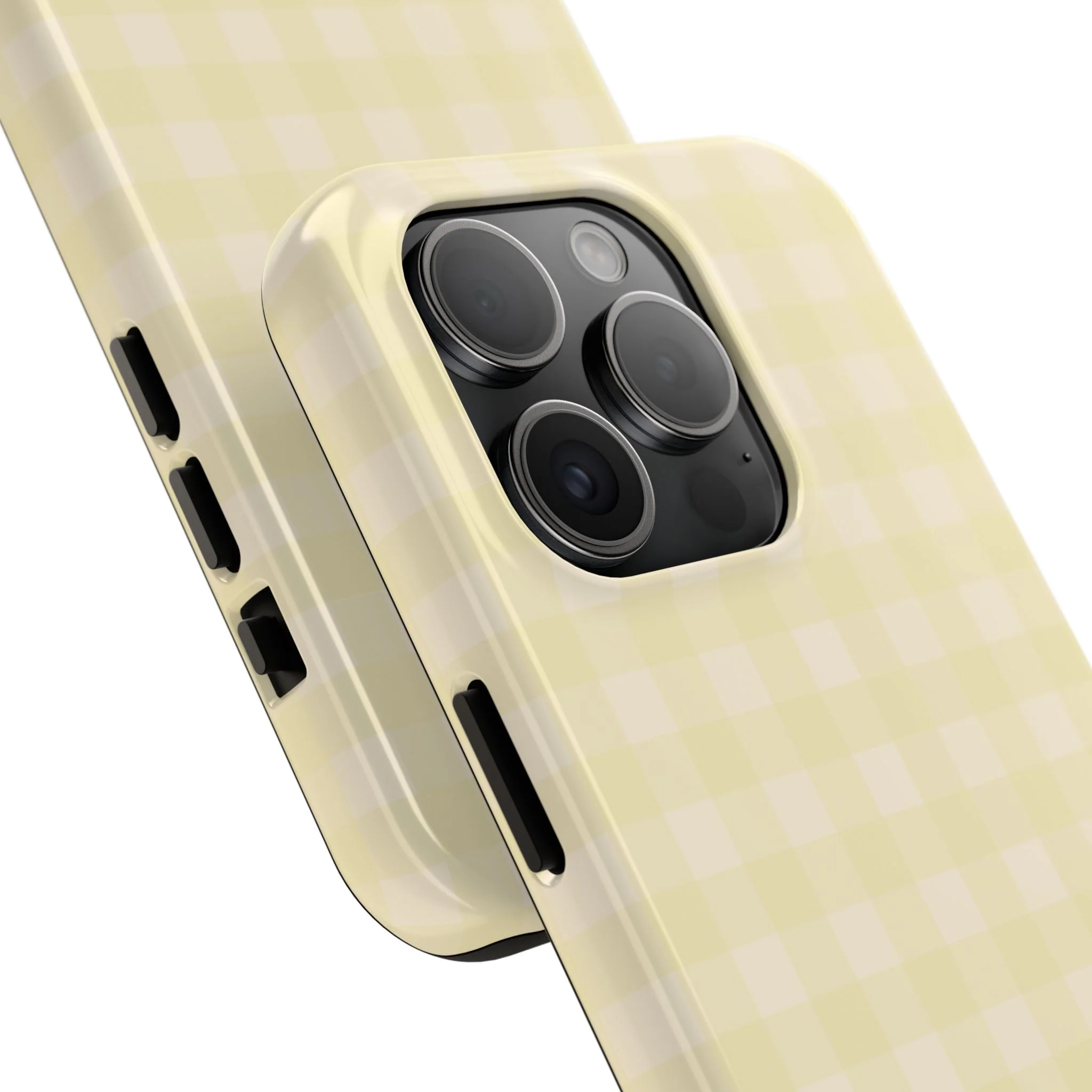 Customizable Yellow Gingham Phone Case - Image 14