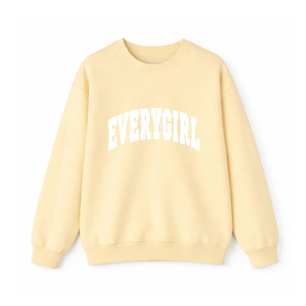 Everygirl Spring Yellow Lightweight Sweatshirt