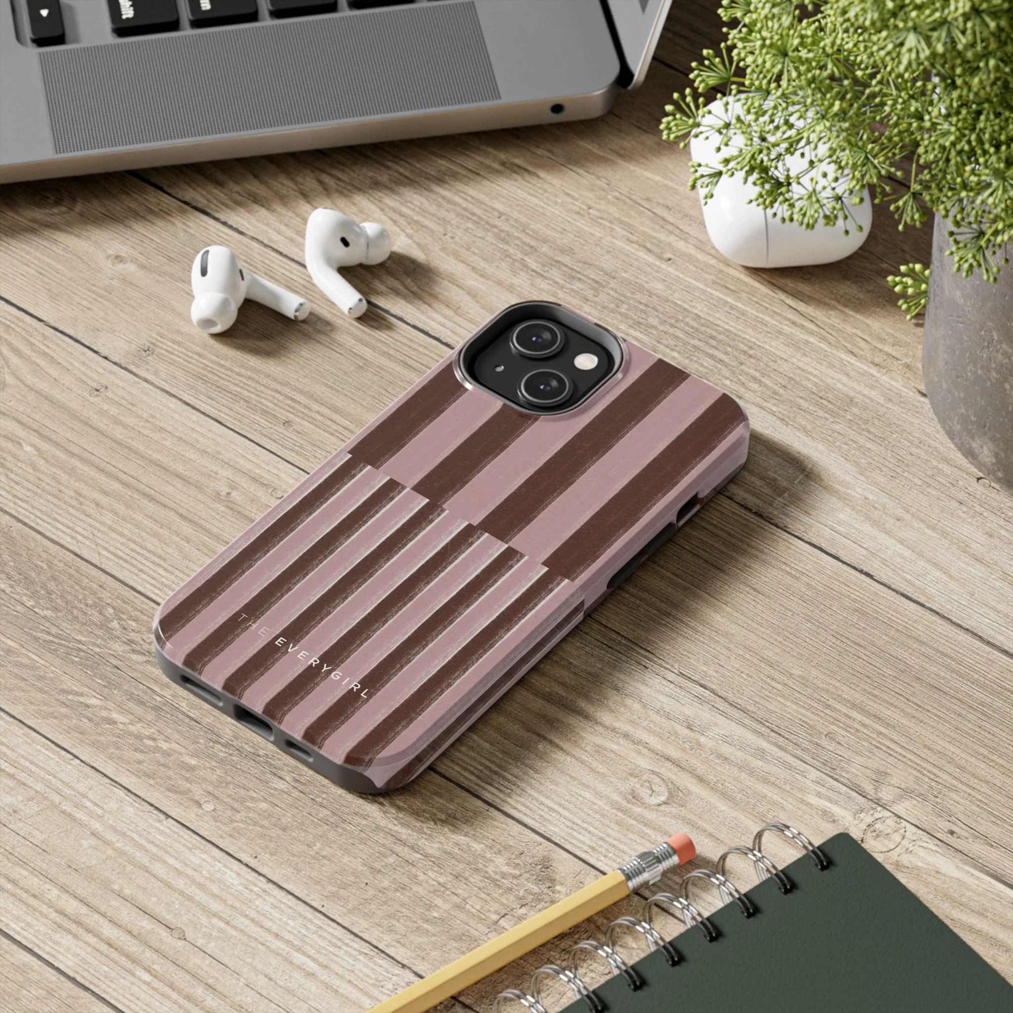 February Pink and Brown Phone Case - Image 66