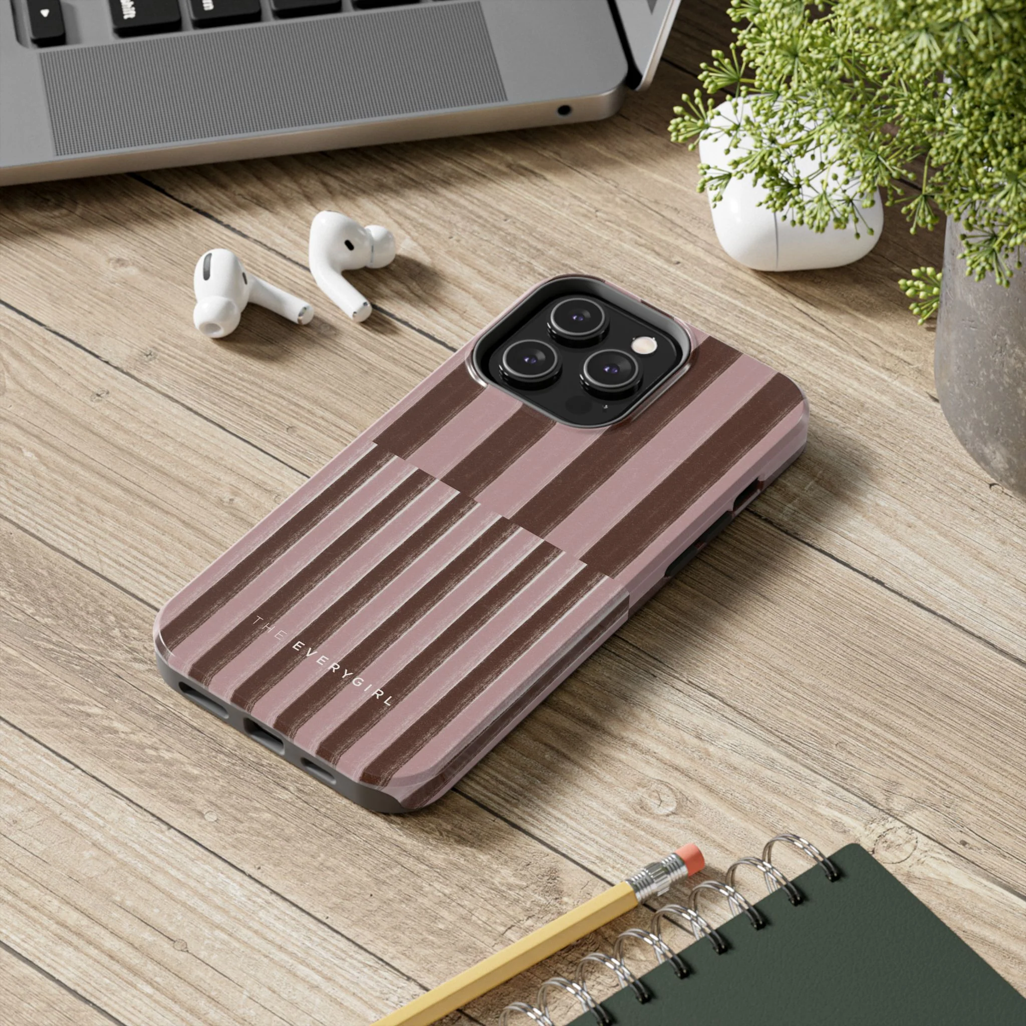 February Pink and Brown Phone Case - Image 68