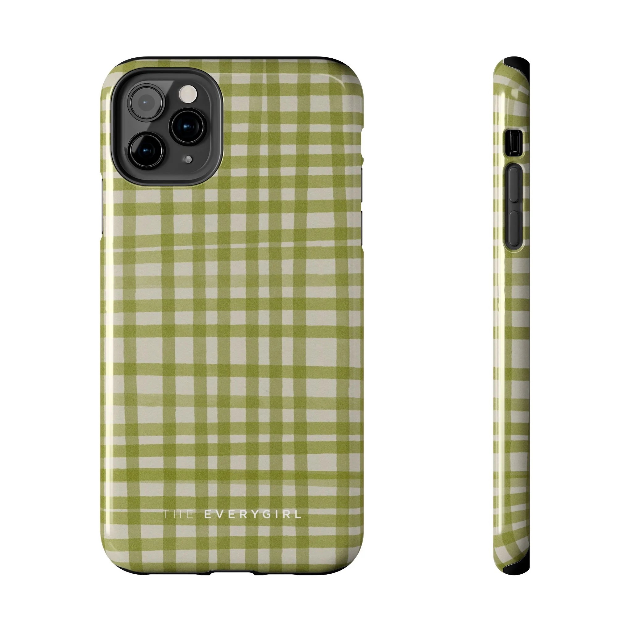 Green Gingham Phone Case - Image 3