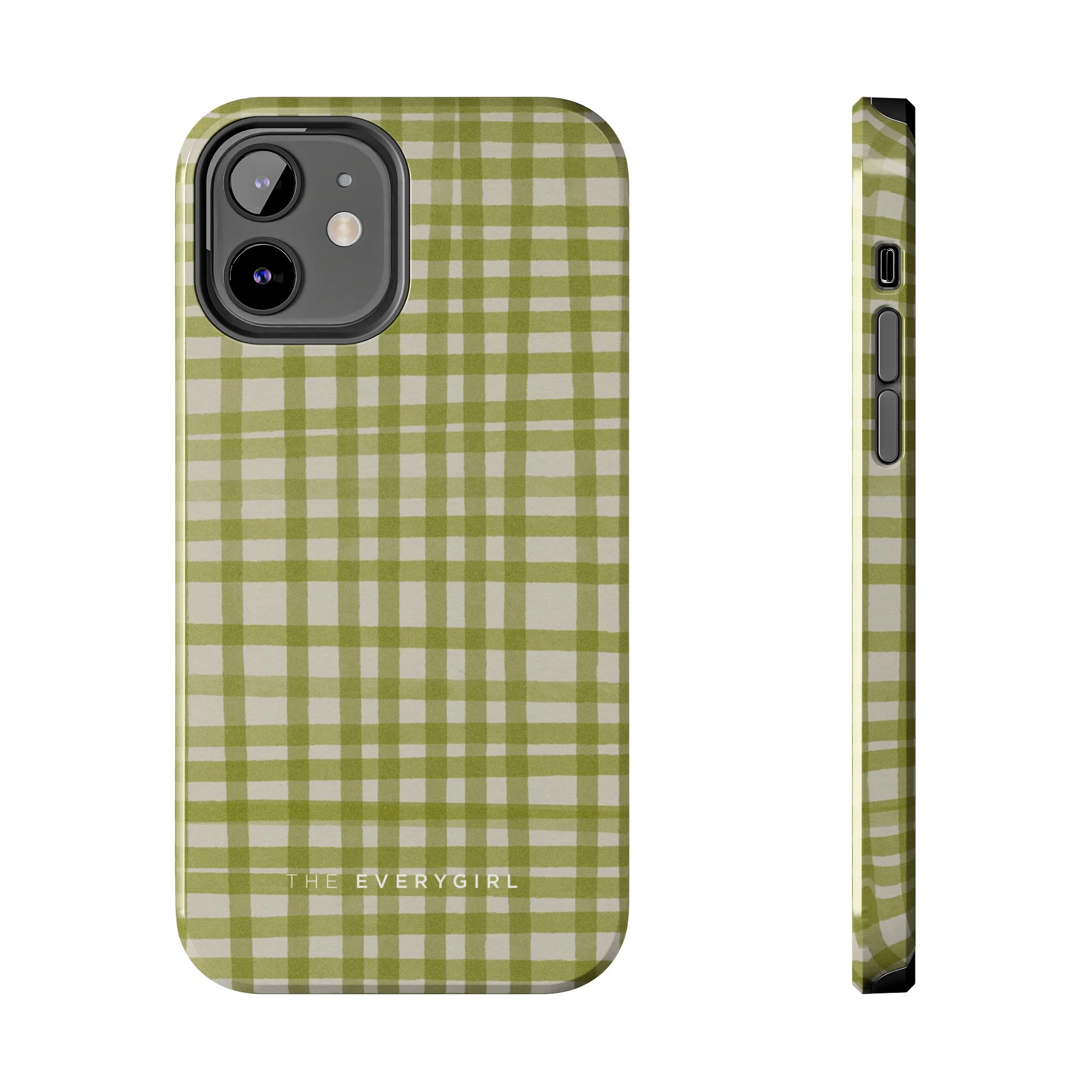 Green Gingham Phone Case - Image 4
