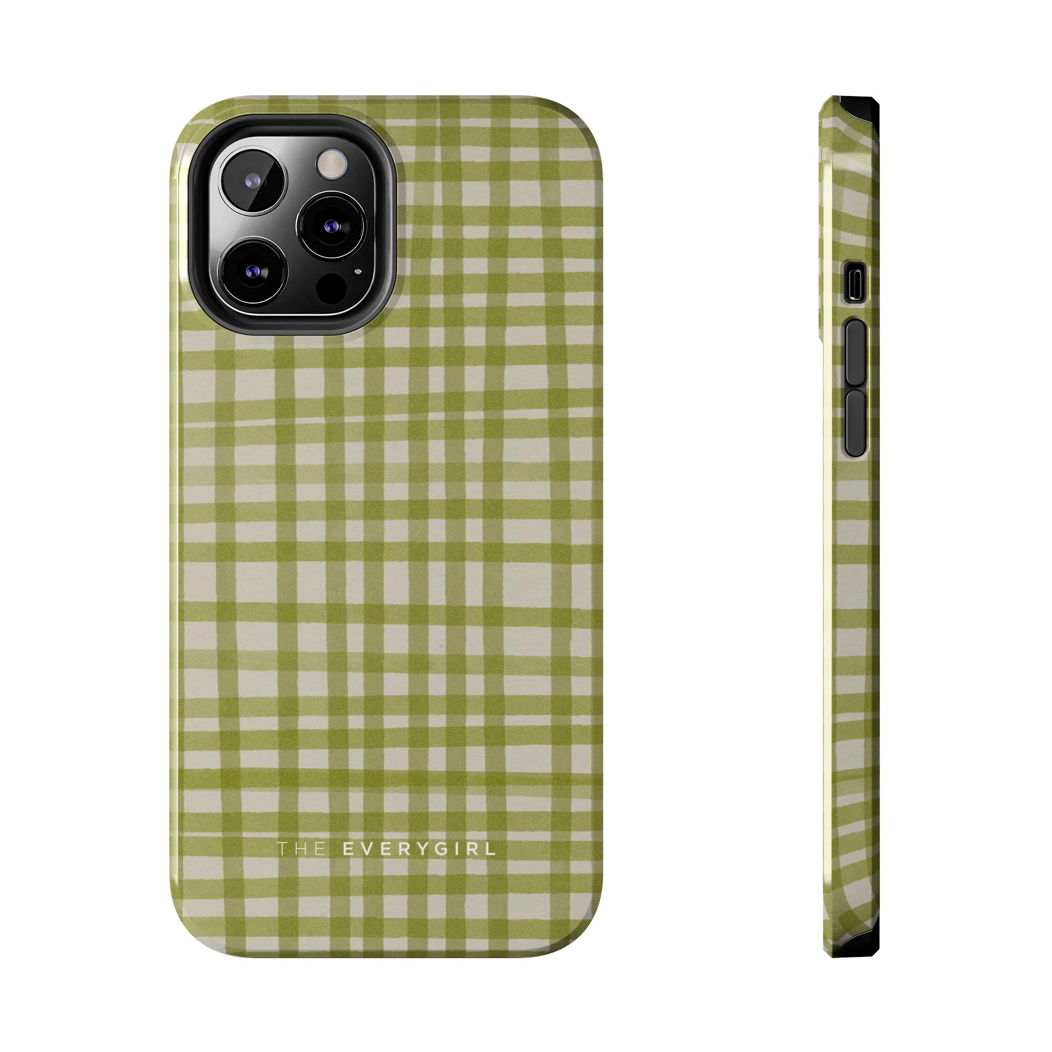 Green Gingham Phone Case - Image 7