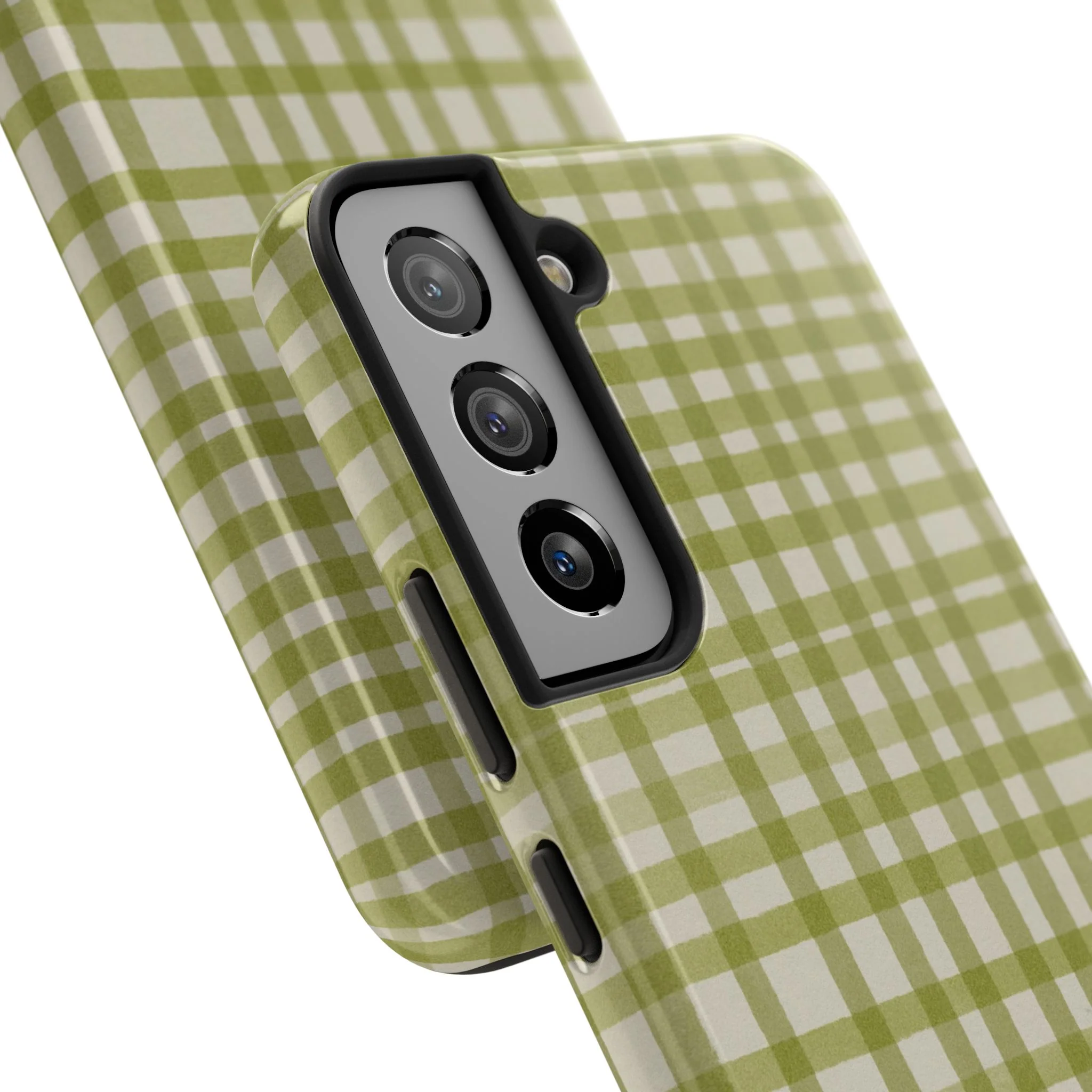 Green Gingham Phone Case - Image 88