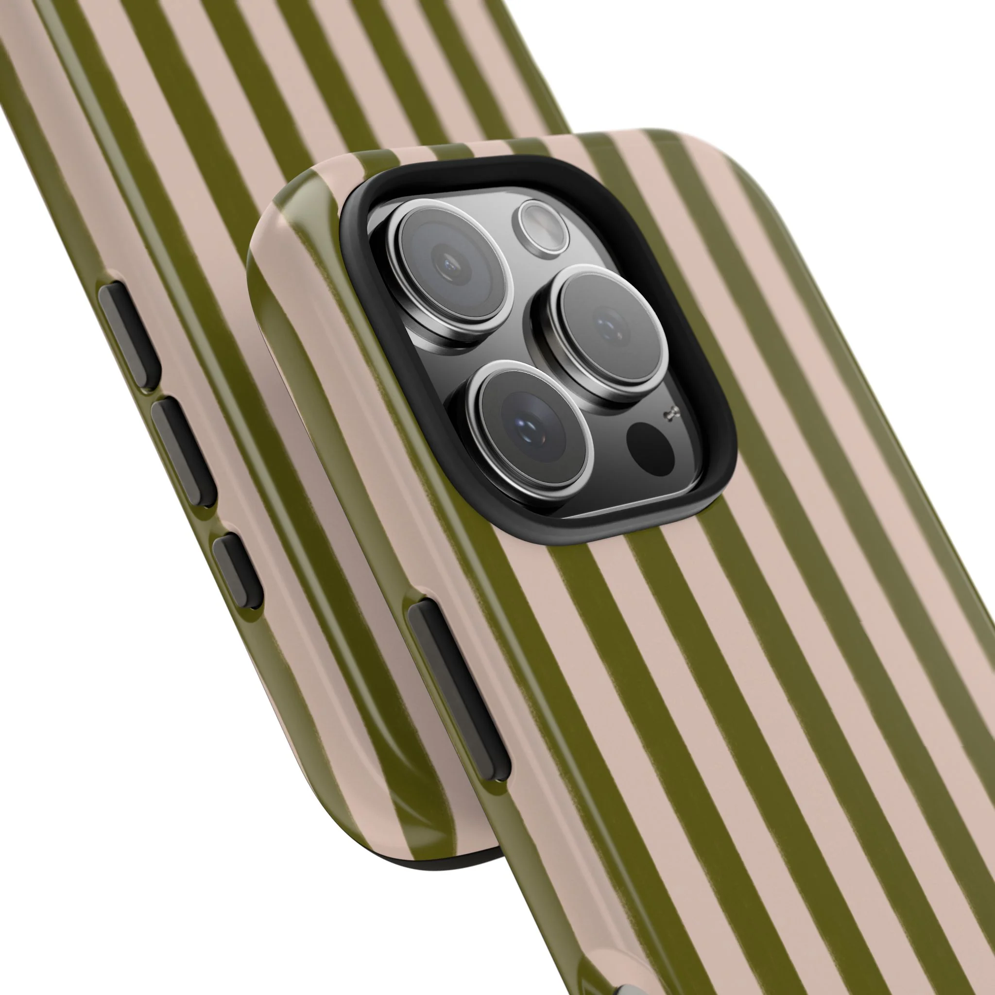 Green & Pink Stripes IPhone Case - Image 104