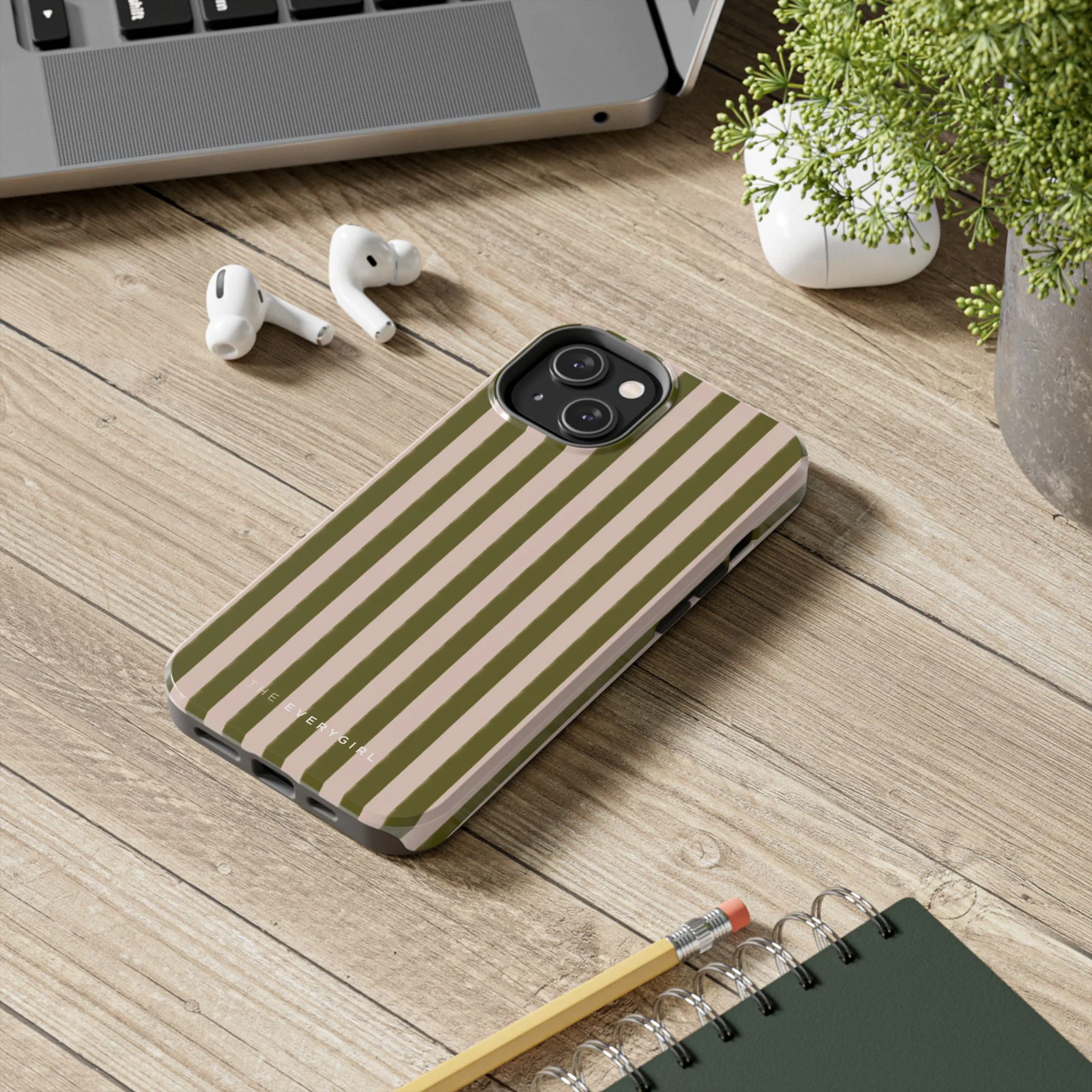 Green & Pink Stripes IPhone Case - Image 76