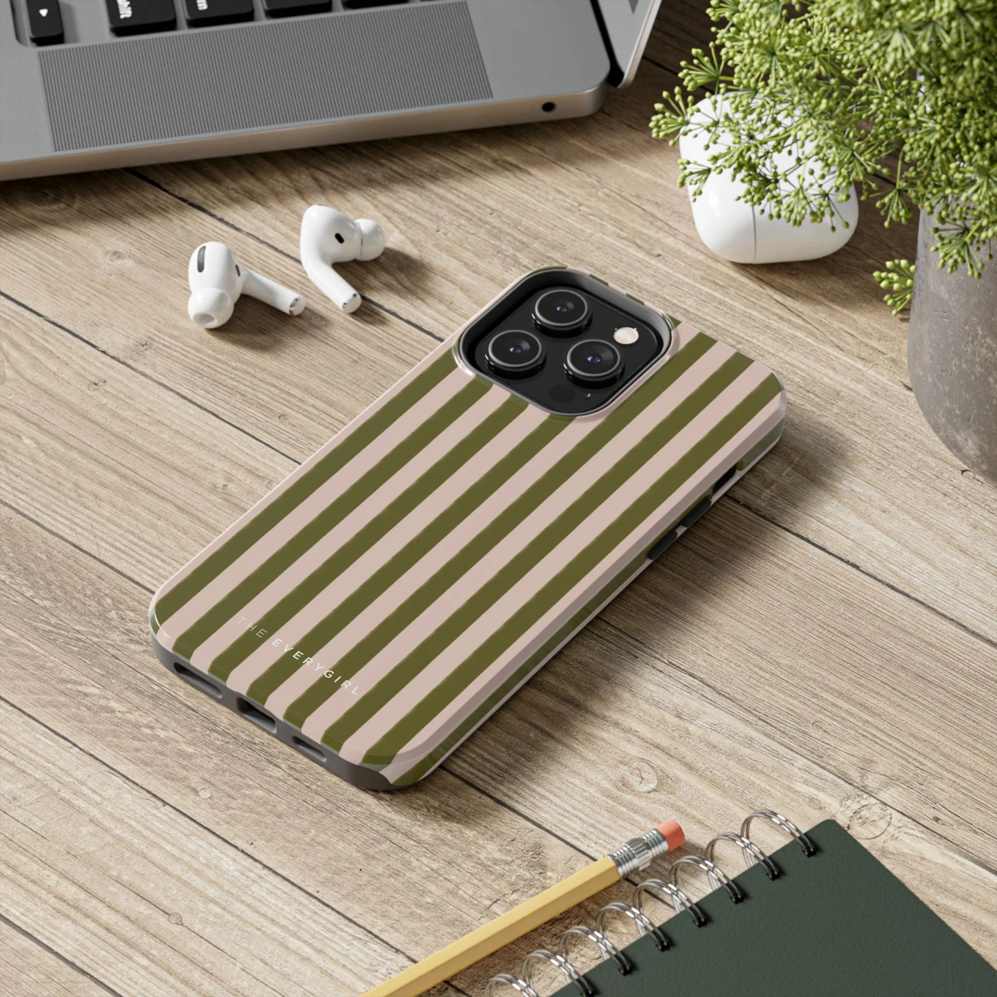 Green & Pink Stripes IPhone Case - Image 78