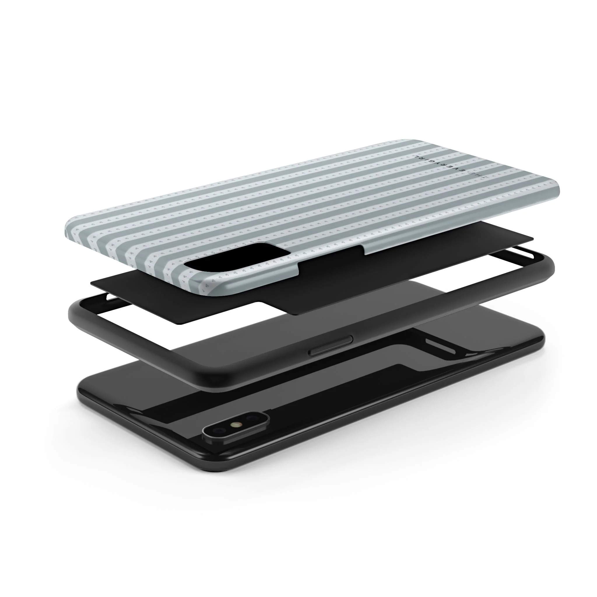 Muted Blue Stripe IPhone Case - Image 38