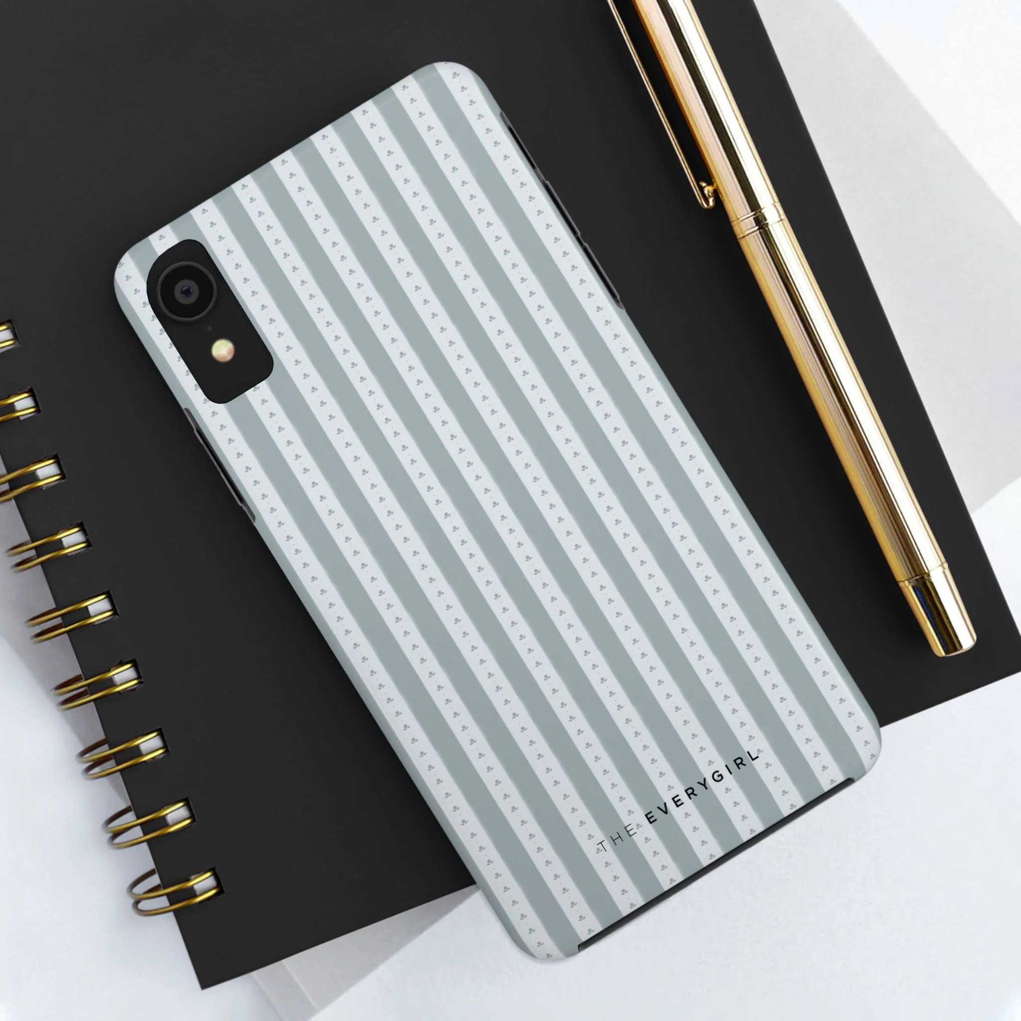 Muted Blue Stripe IPhone Case - Image 40