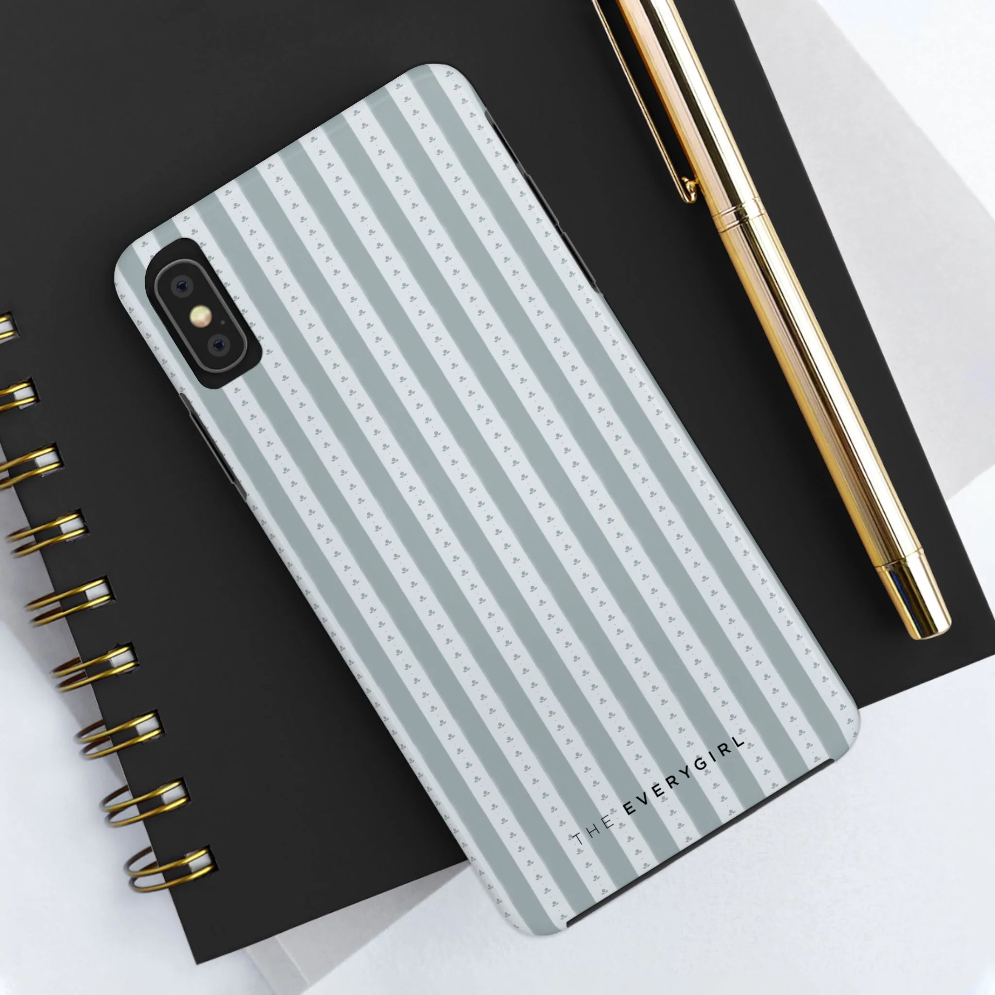 Muted Blue Stripe IPhone Case - Image 42