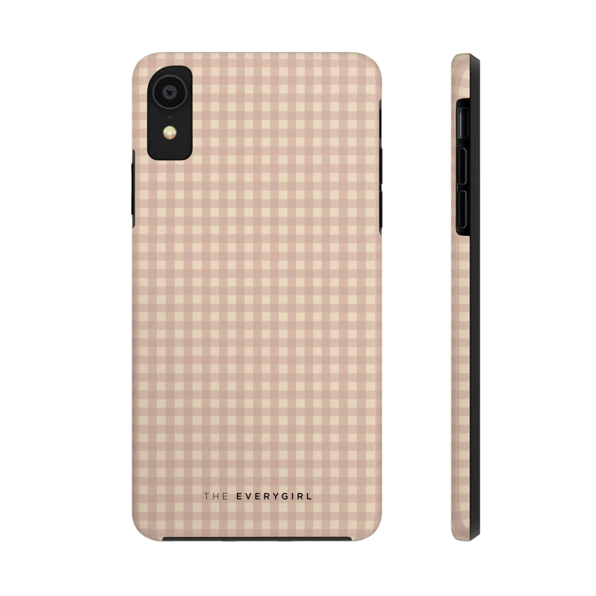 Neutral Blush Gingham IPhone Case - Image 3