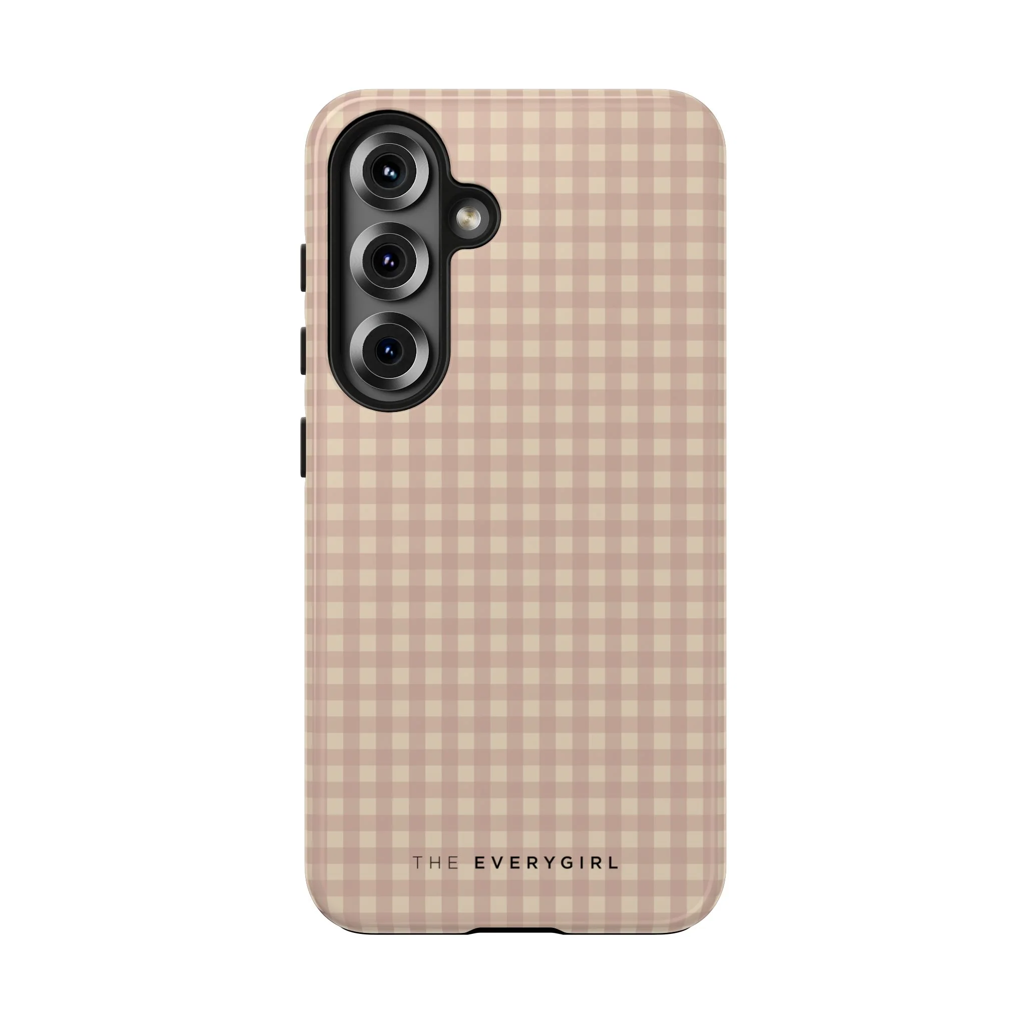 Neutral Blush Gingham IPhone Case - Image 33