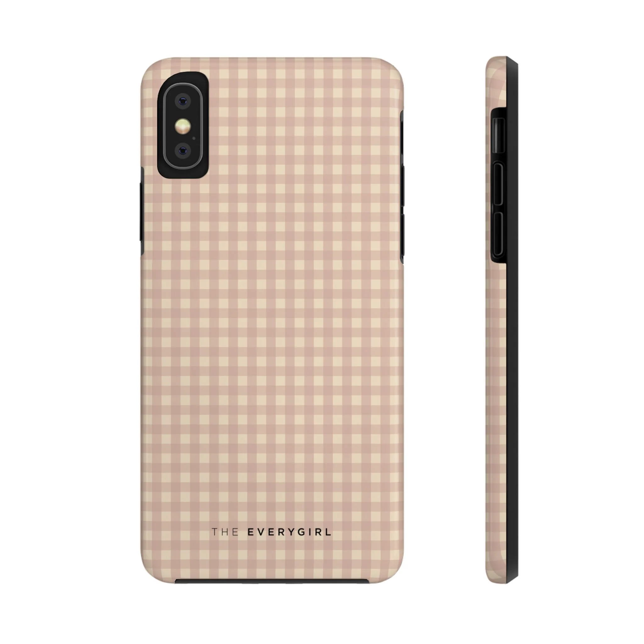 Neutral Blush Gingham IPhone Case - Image 4
