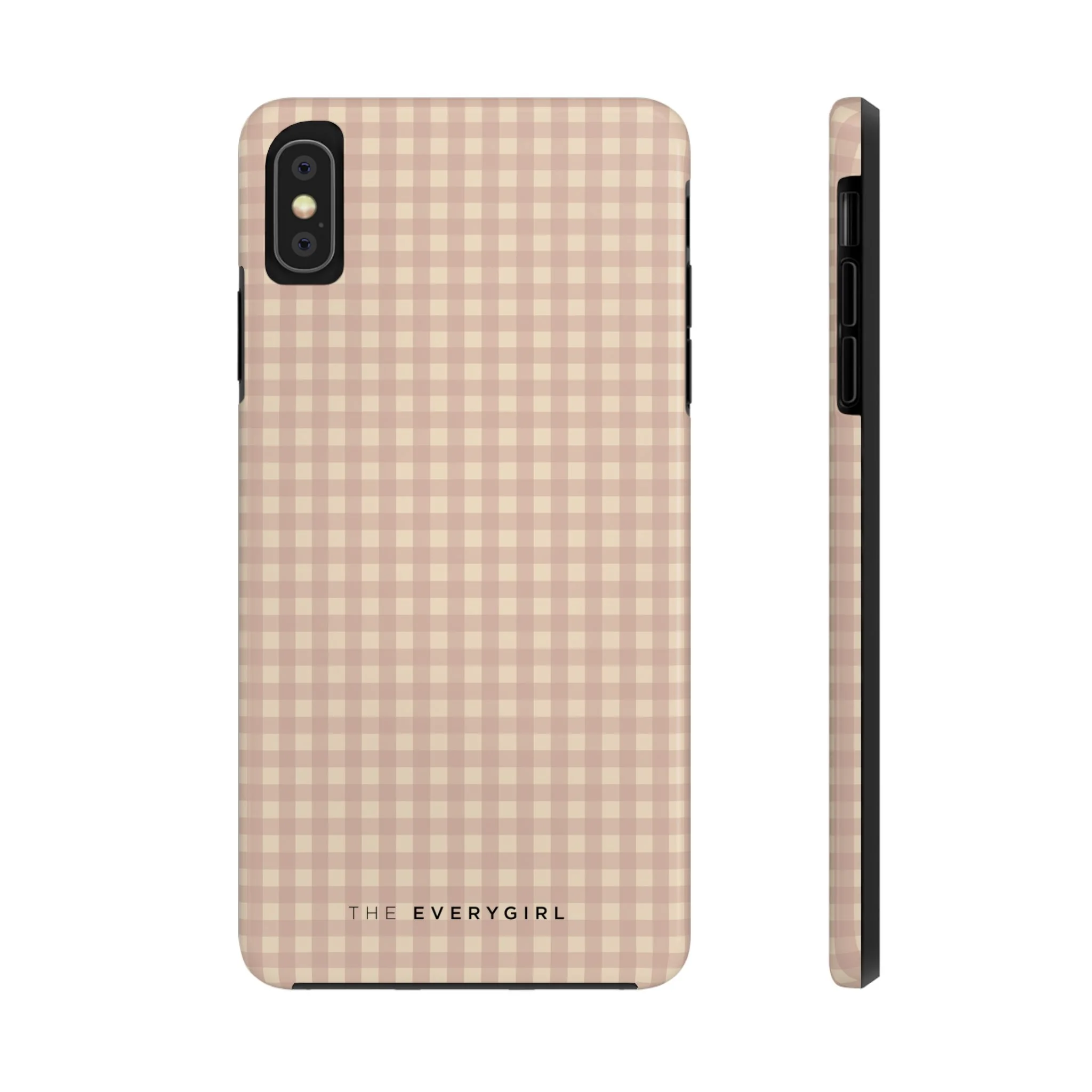 Neutral Blush Gingham IPhone Case - Image 5