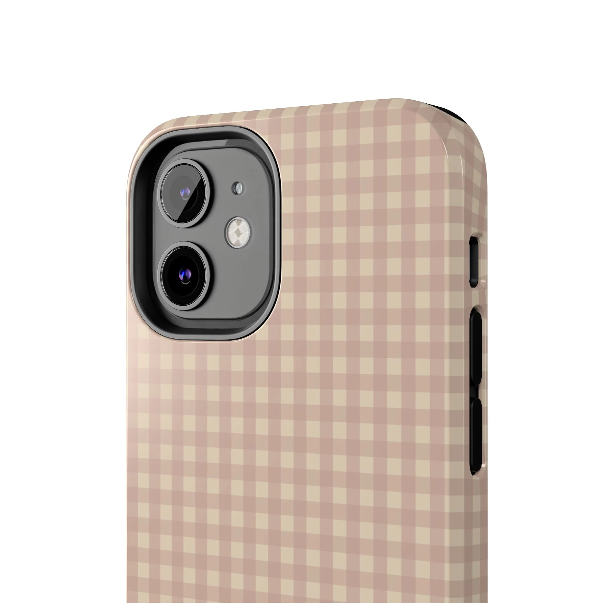 Neutral Blush Gingham IPhone Case - Image 57