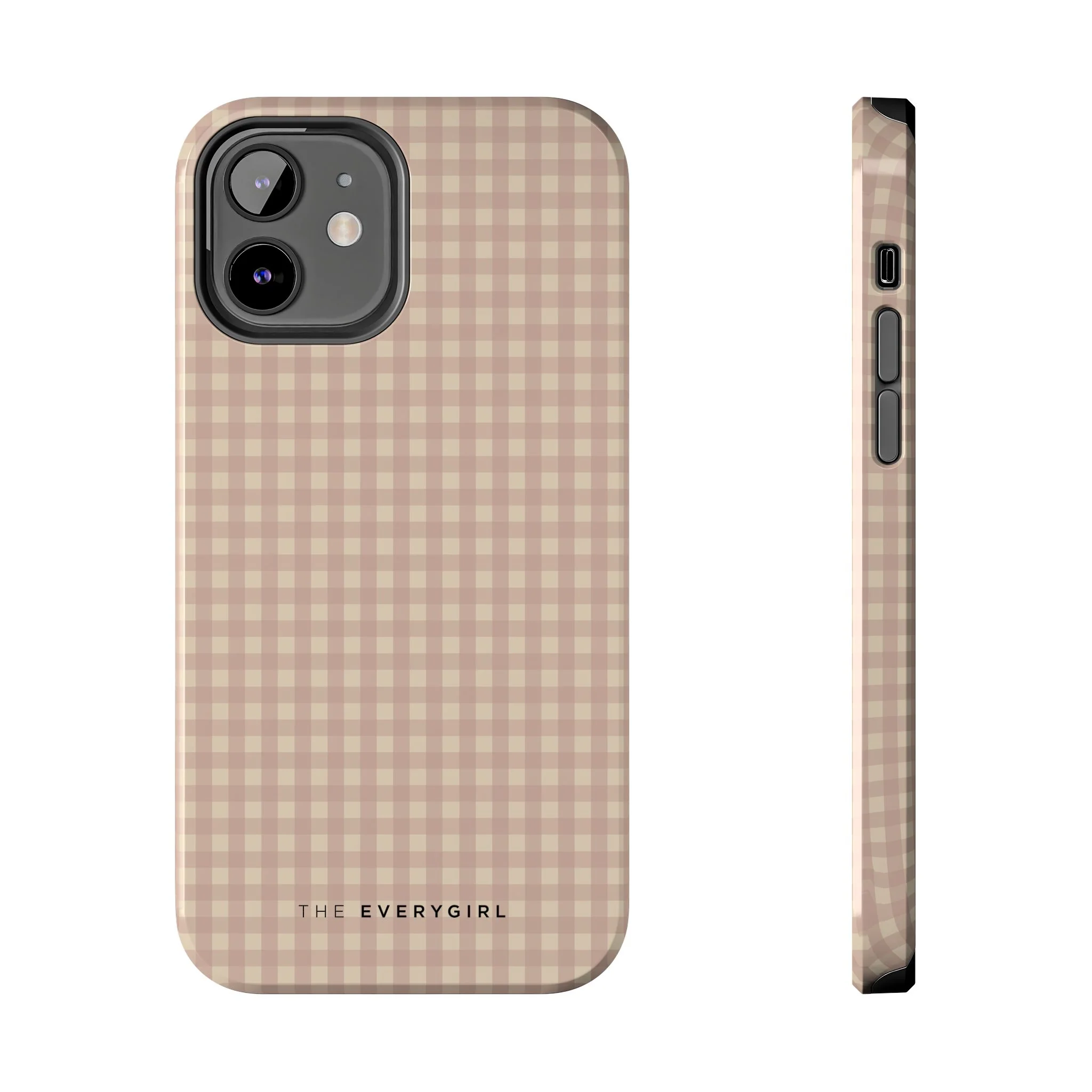 Neutral Blush Gingham IPhone Case - Image 9