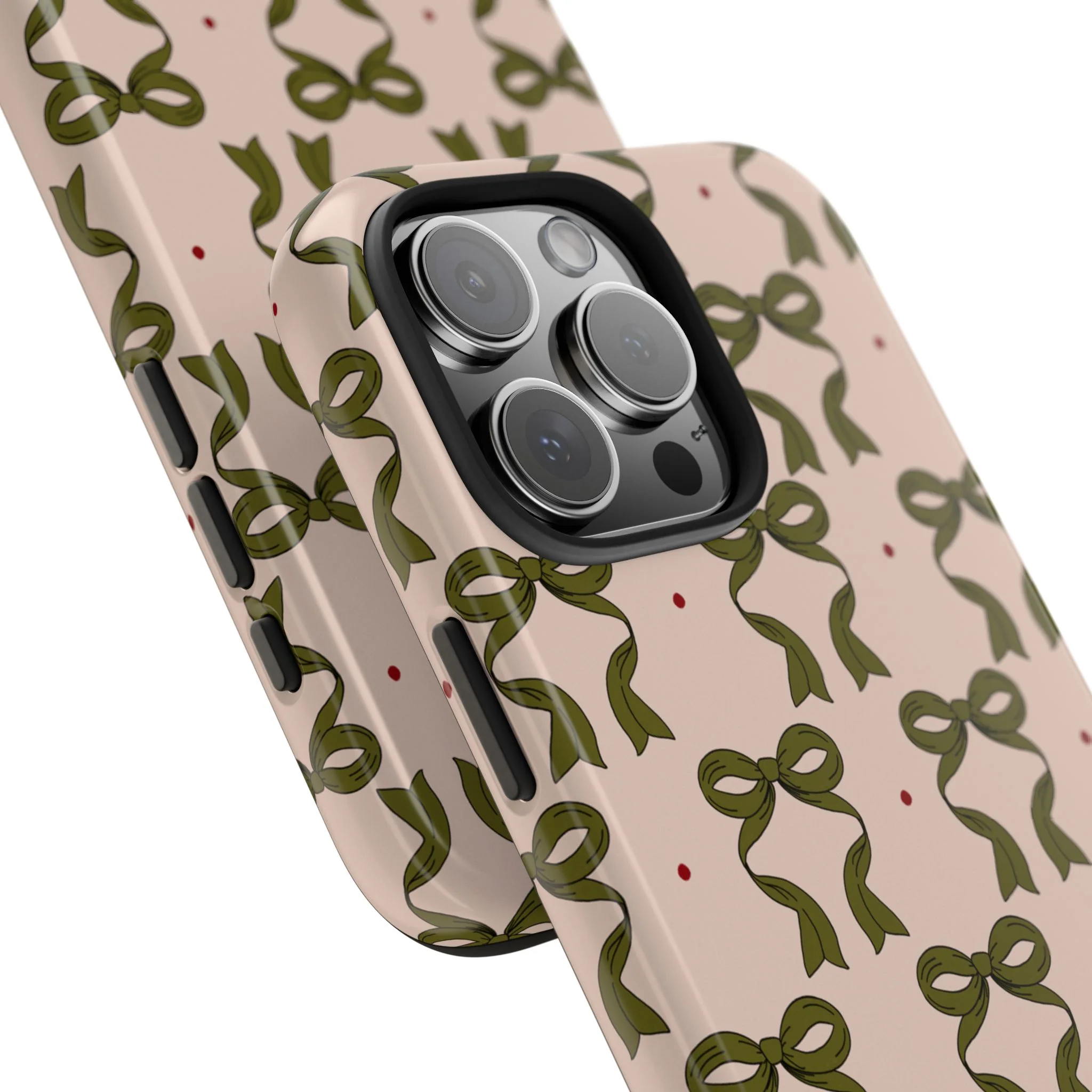 Pink & Green Bows IPhone Case - Image 106
