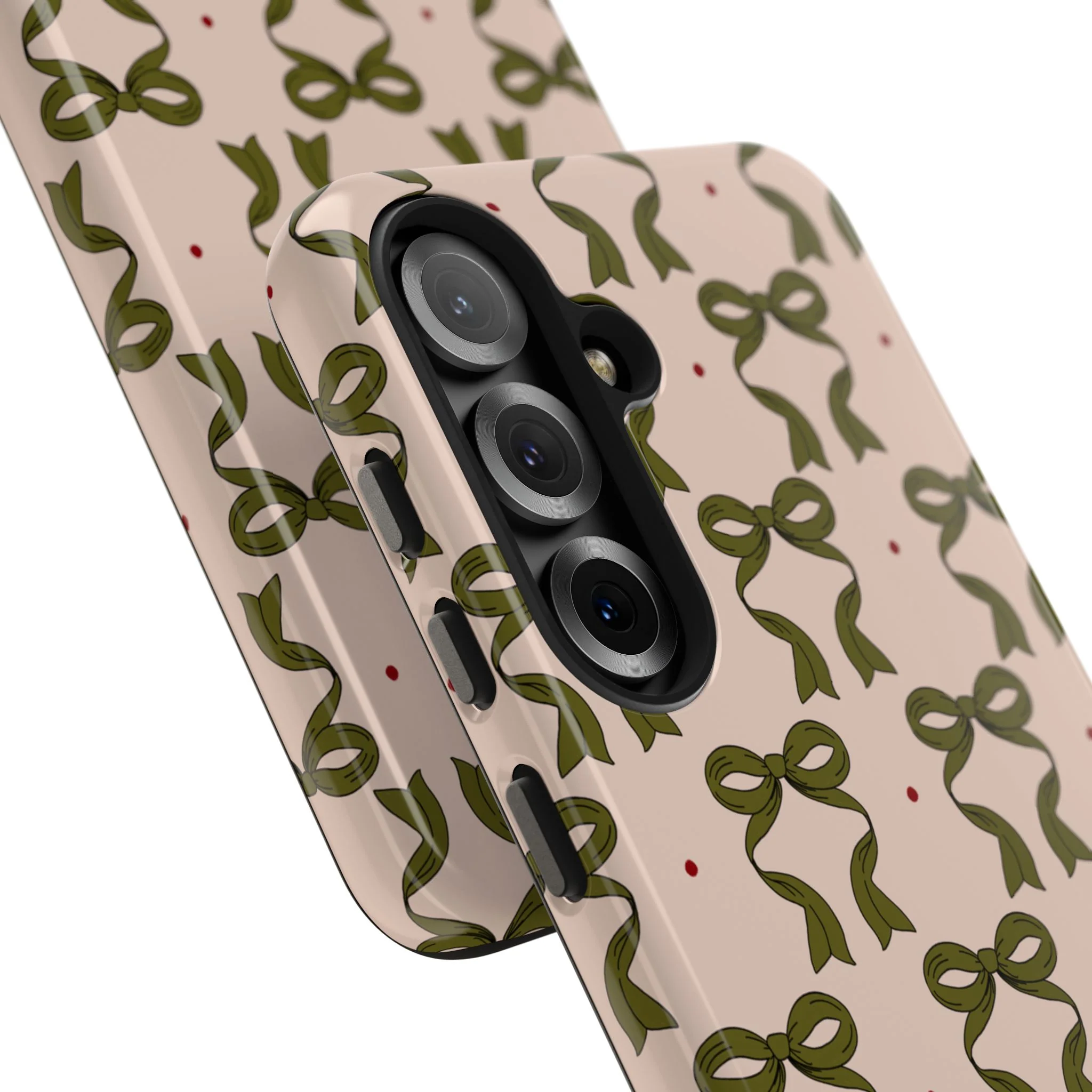Pink & Green Bows IPhone Case - Image 112