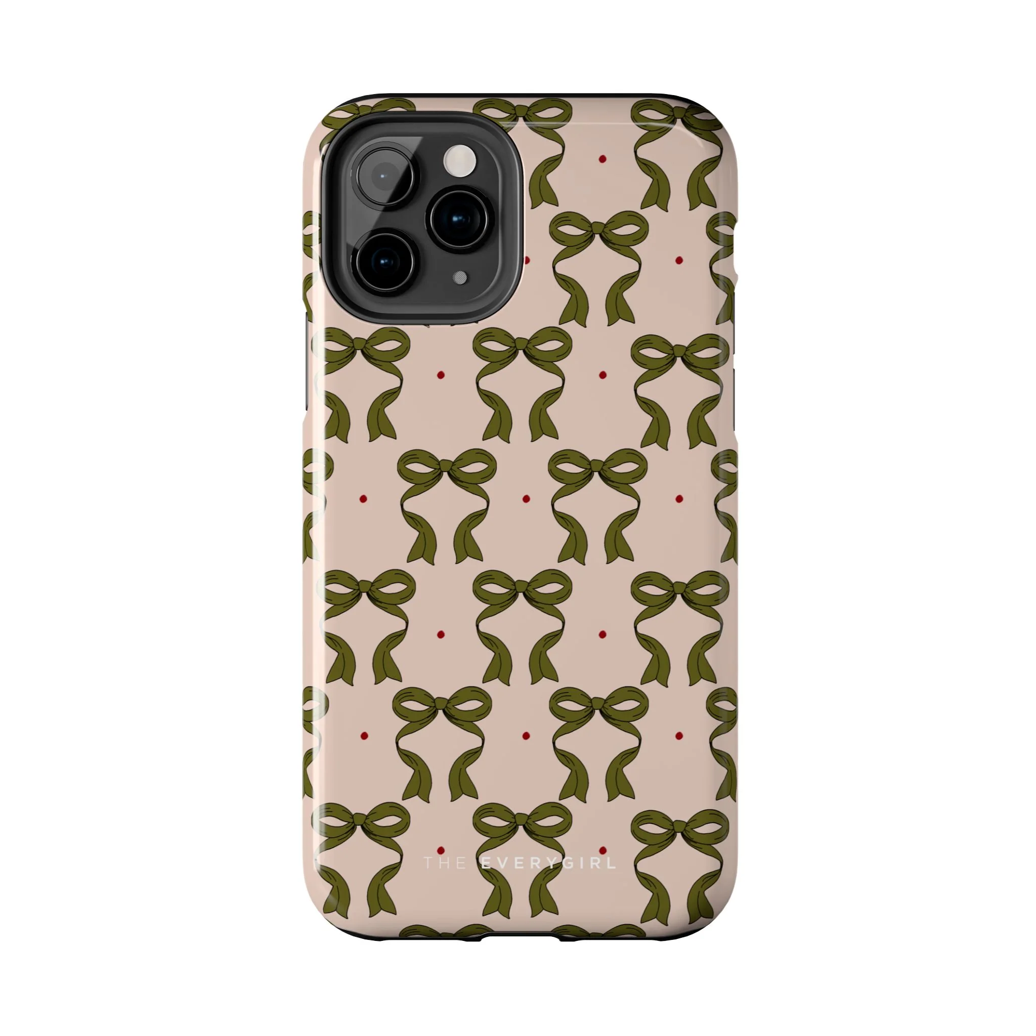 Pink & Green Bows IPhone Case - Image 46
