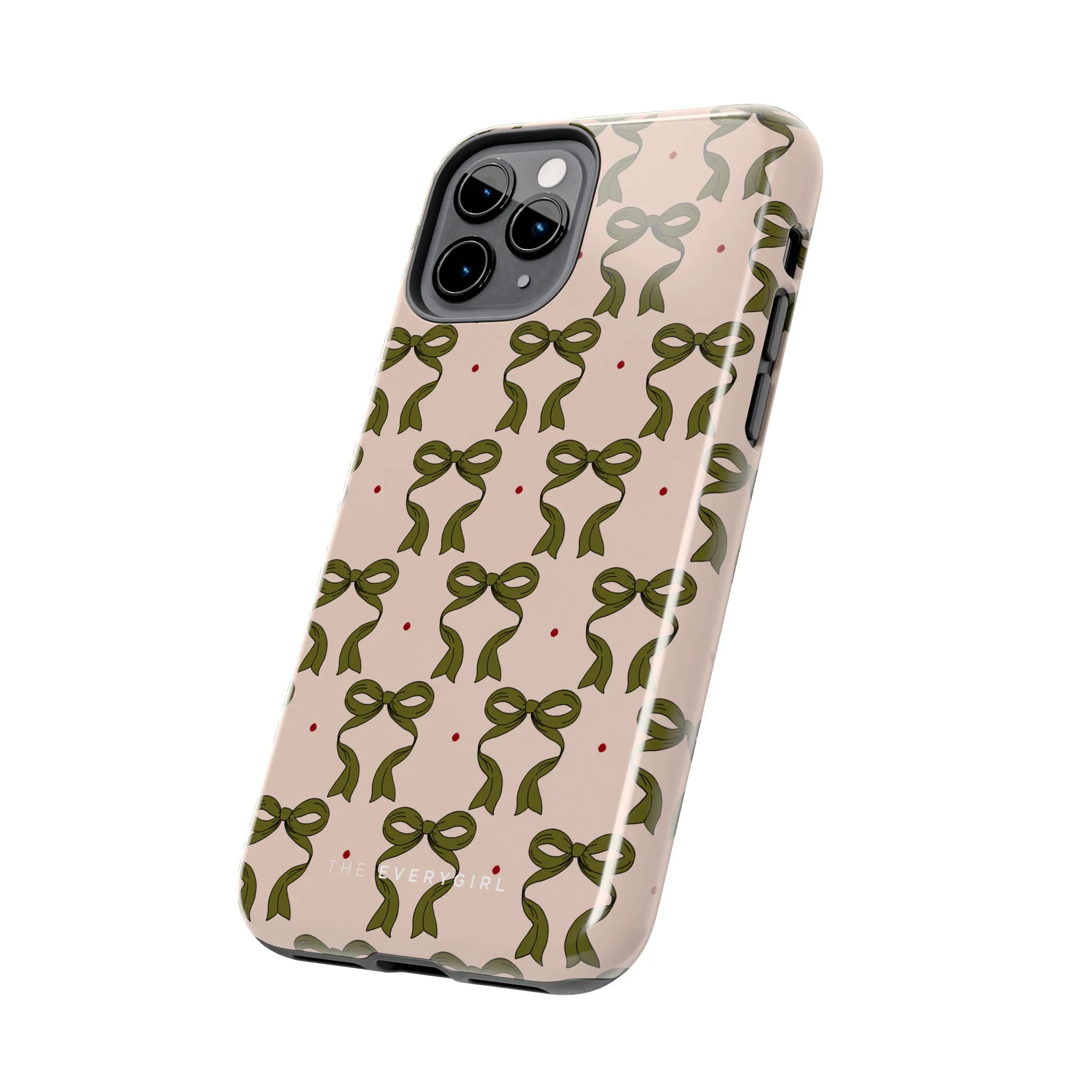 Pink & Green Bows IPhone Case - Image 47