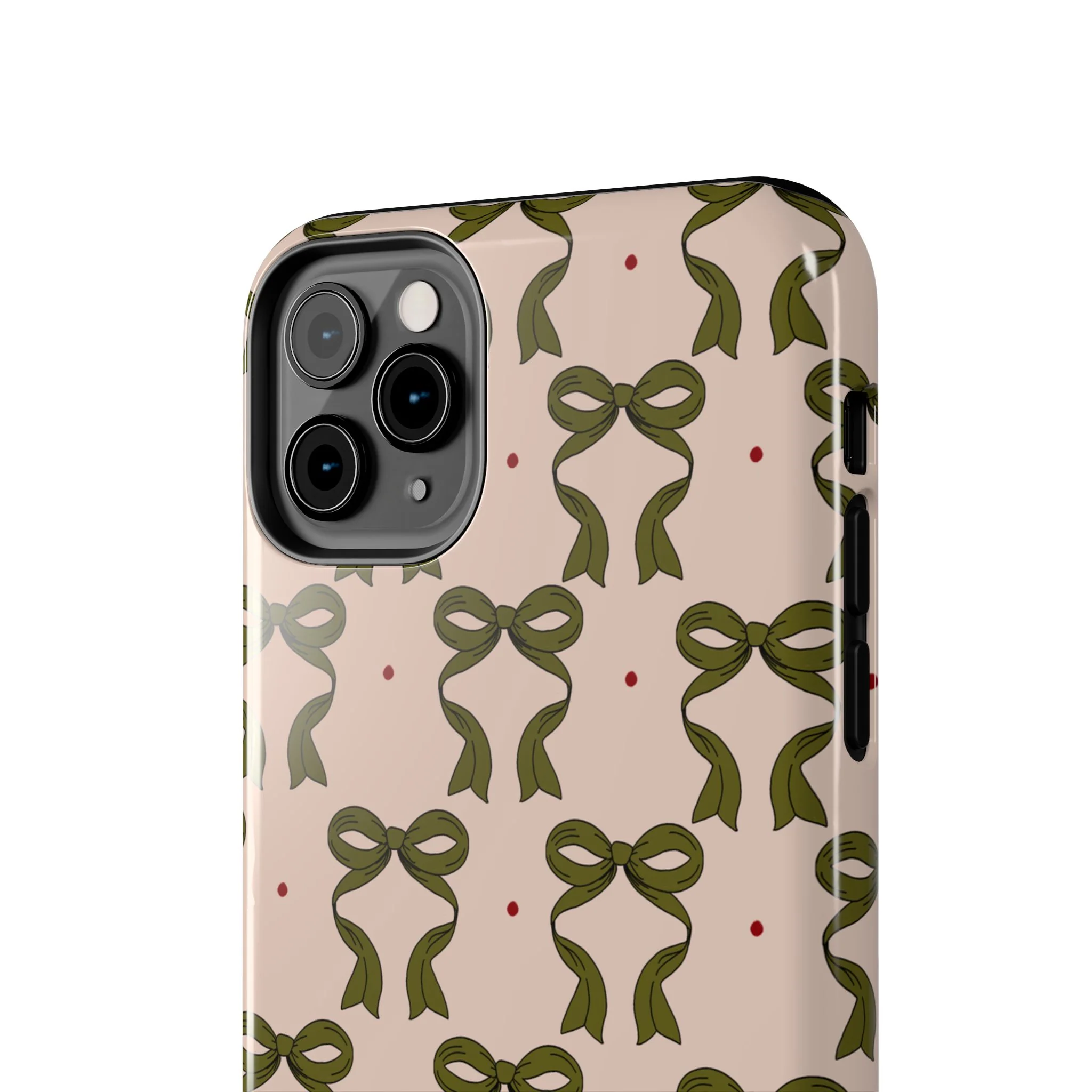 Pink & Green Bows IPhone Case - Image 51