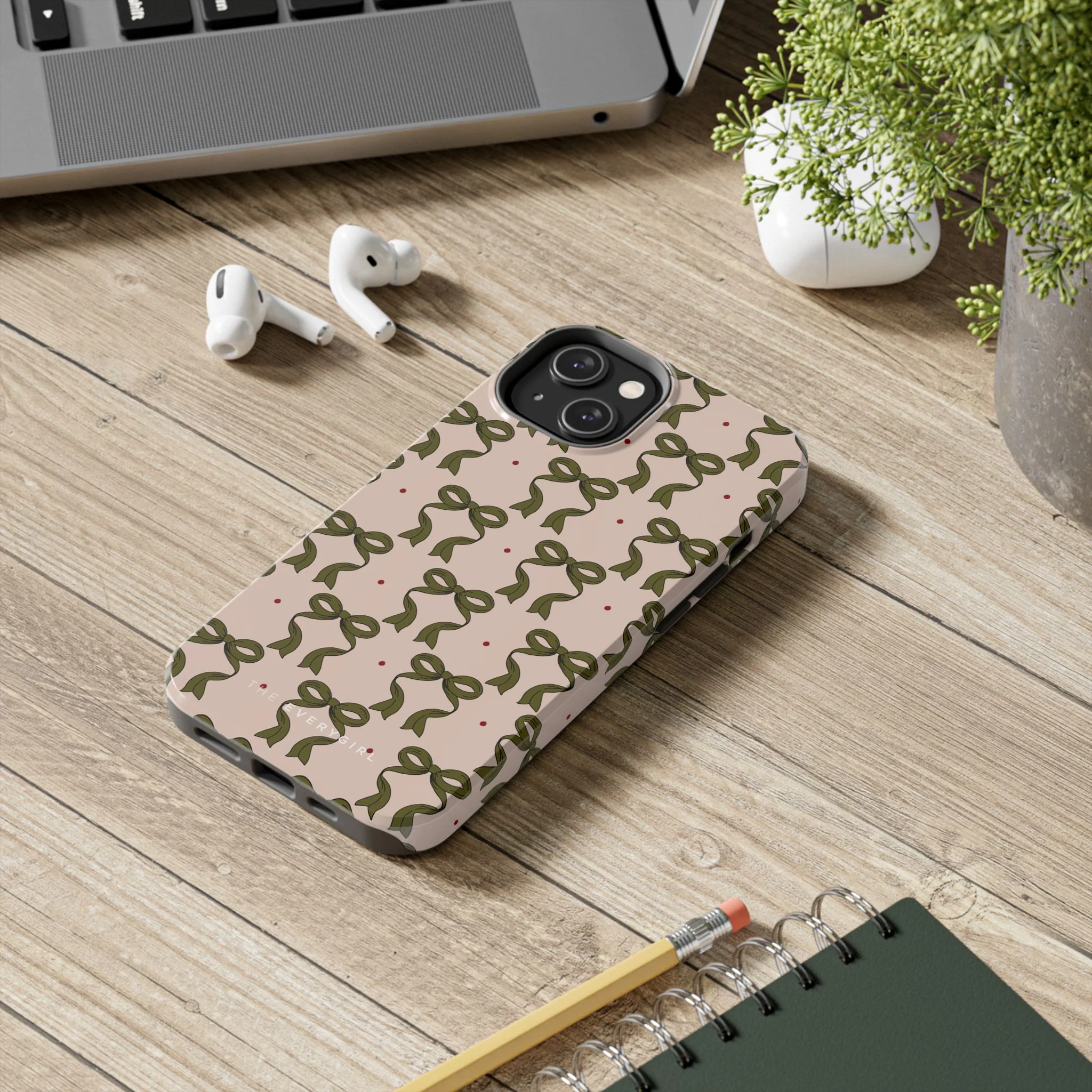 Pink & Green Bows IPhone Case - Image 76