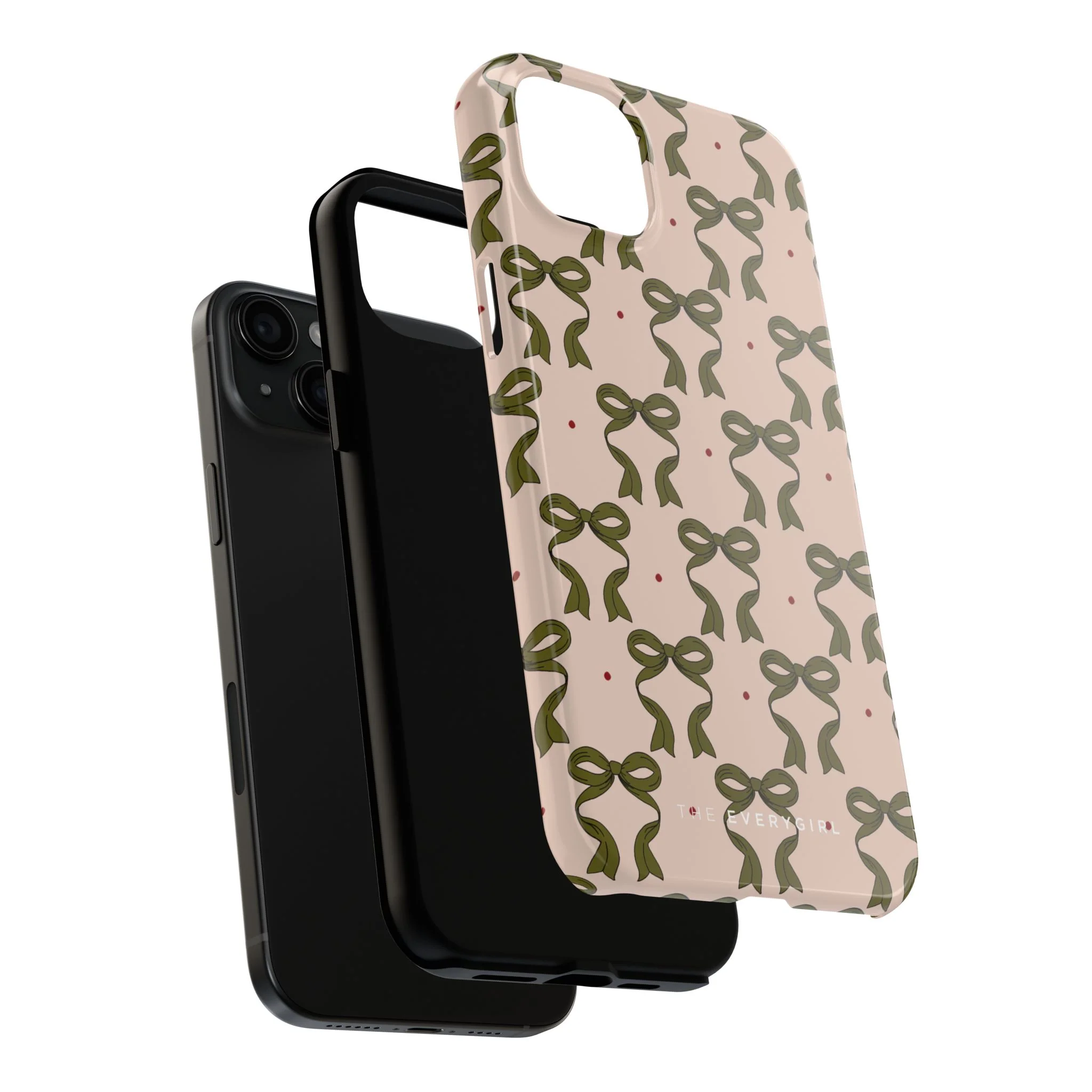 Pink & Green Bows IPhone Case - Image 88