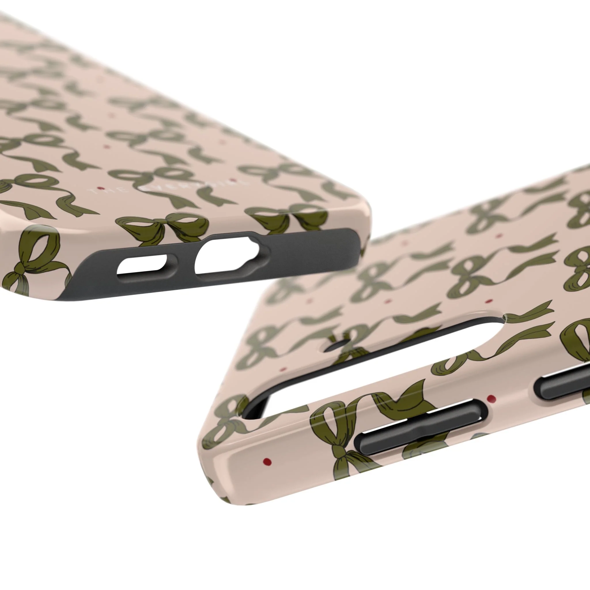 Pink & Green Bows IPhone Case - Image 93