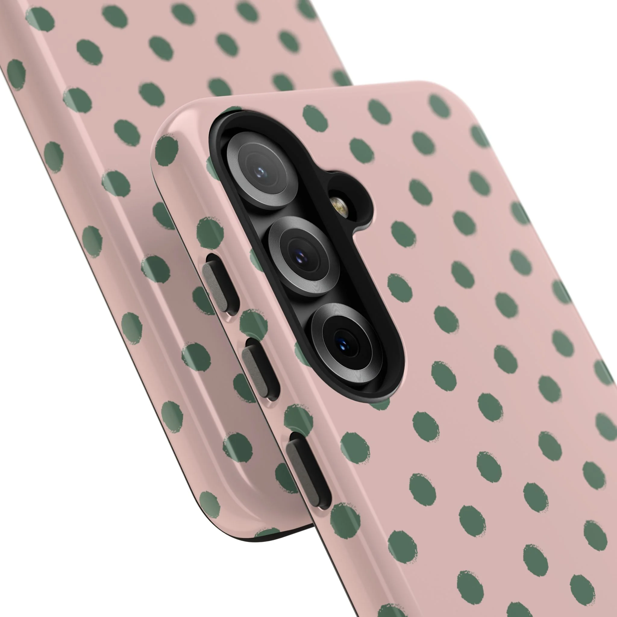 West Coast – Pink & Green Polka Dots Phone Case - Image 102