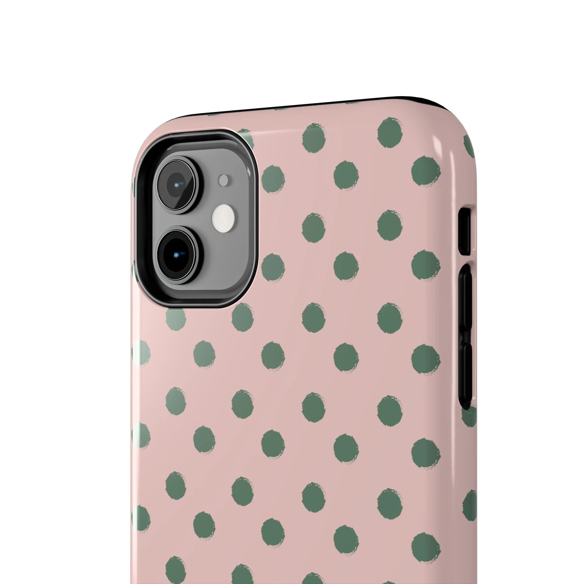 West Coast – Pink & Green Polka Dots Phone Case - Image 35