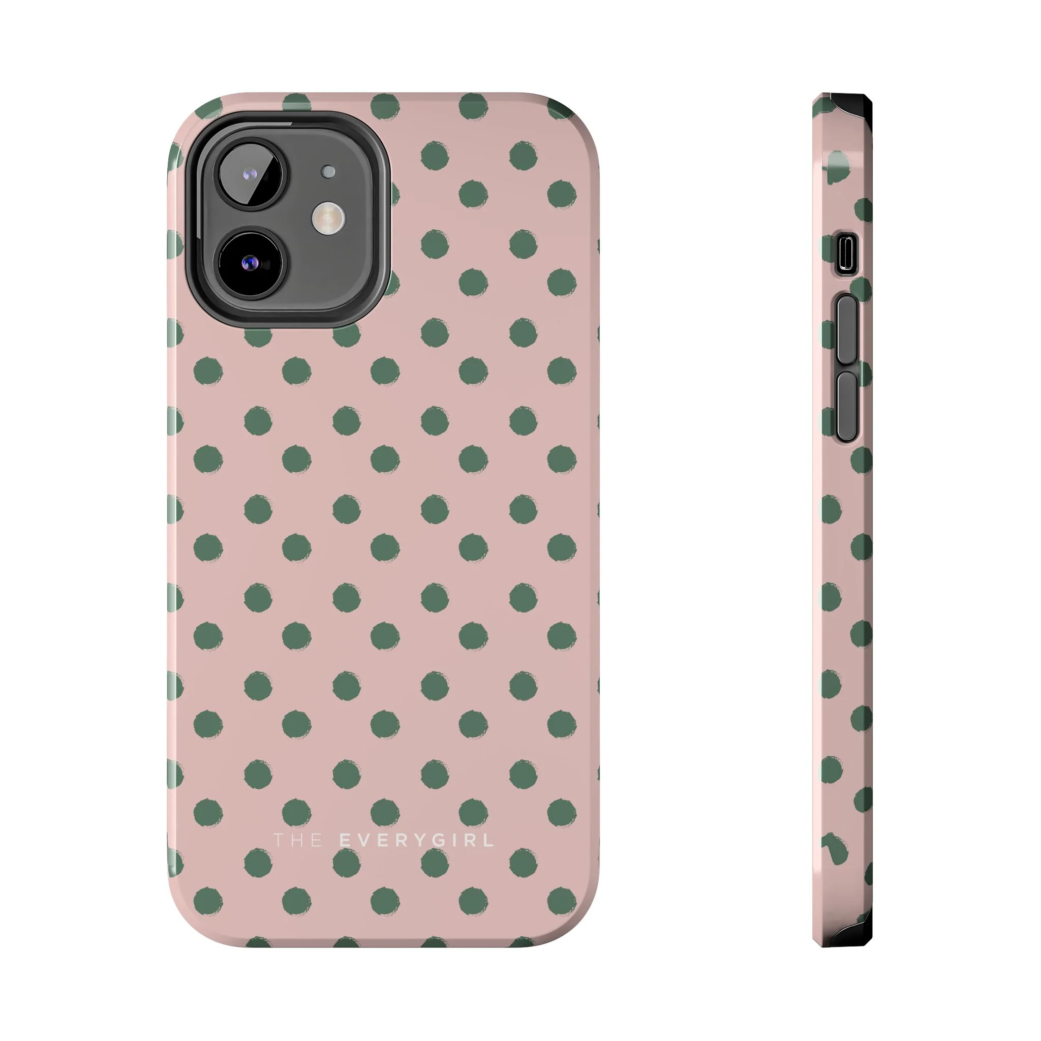 West Coast – Pink & Green Polka Dots Phone Case - Image 4