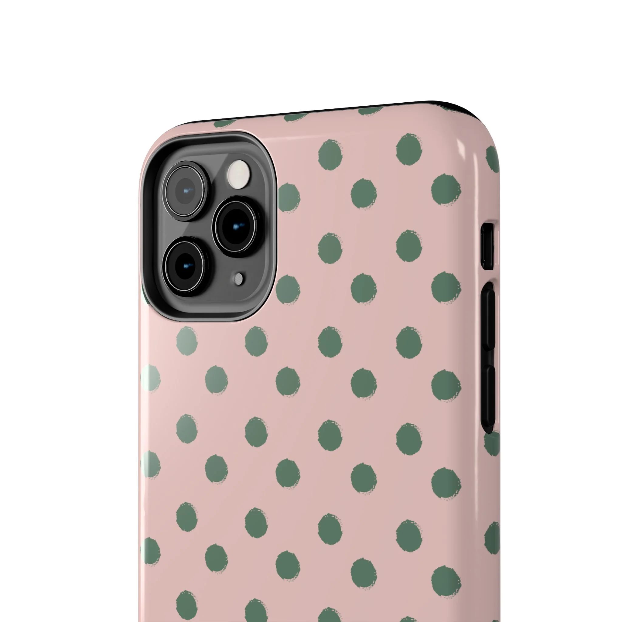 West Coast – Pink & Green Polka Dots Phone Case - Image 41