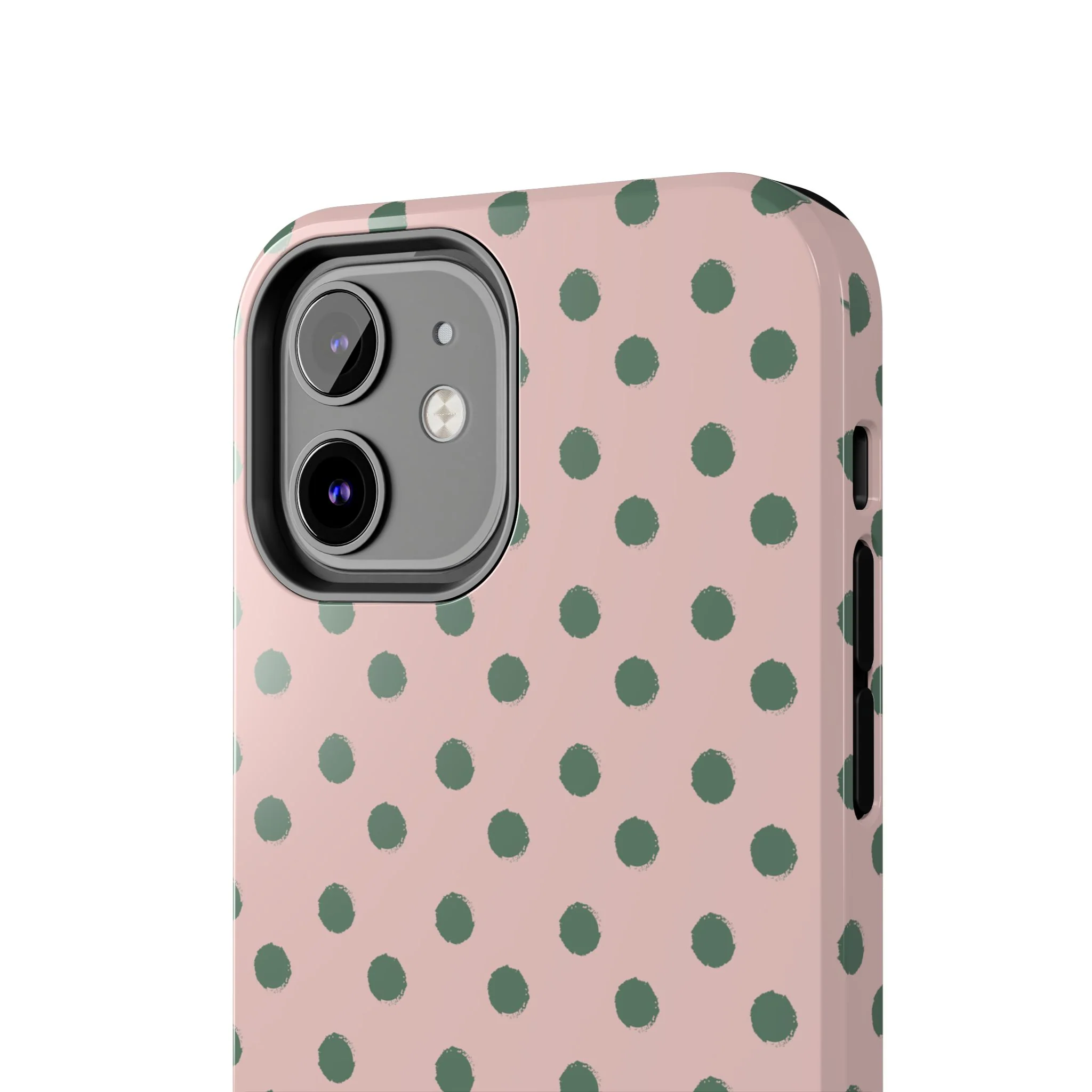 West Coast – Pink & Green Polka Dots Phone Case - Image 44