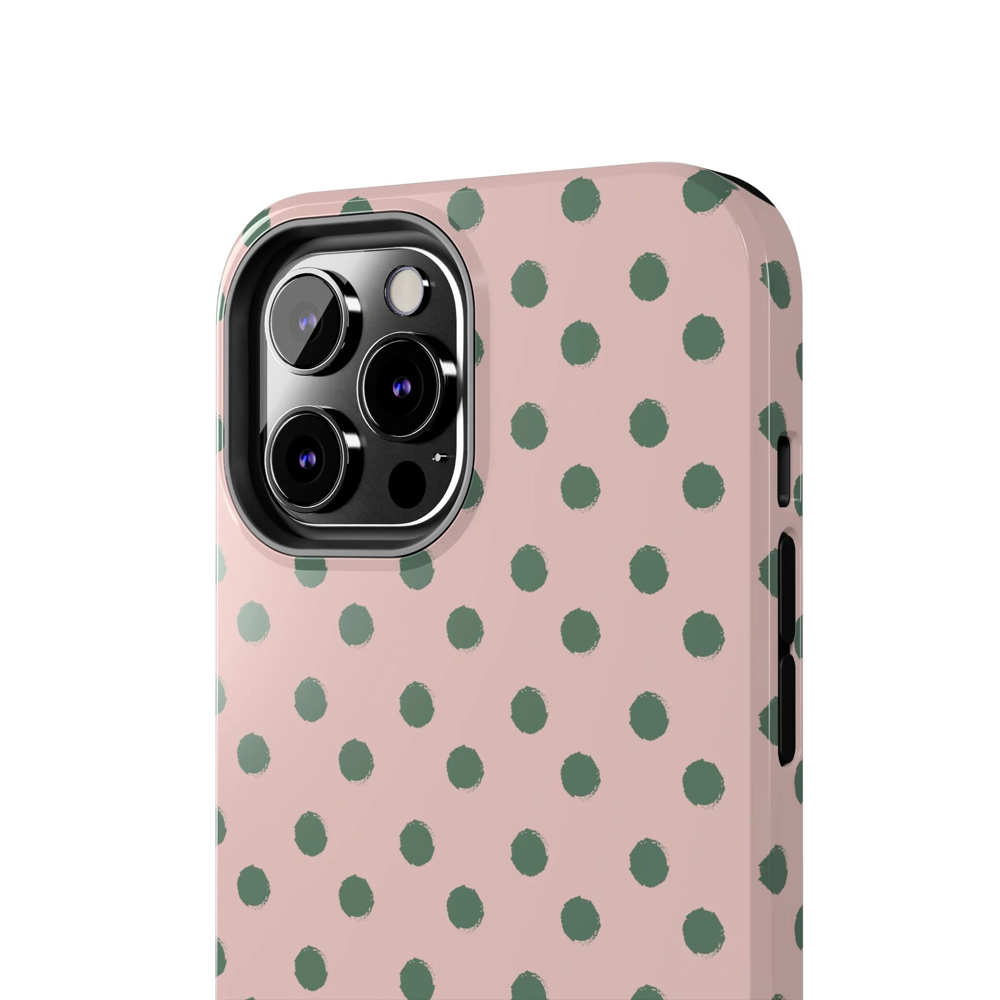 West Coast – Pink & Green Polka Dots Phone Case - Image 53