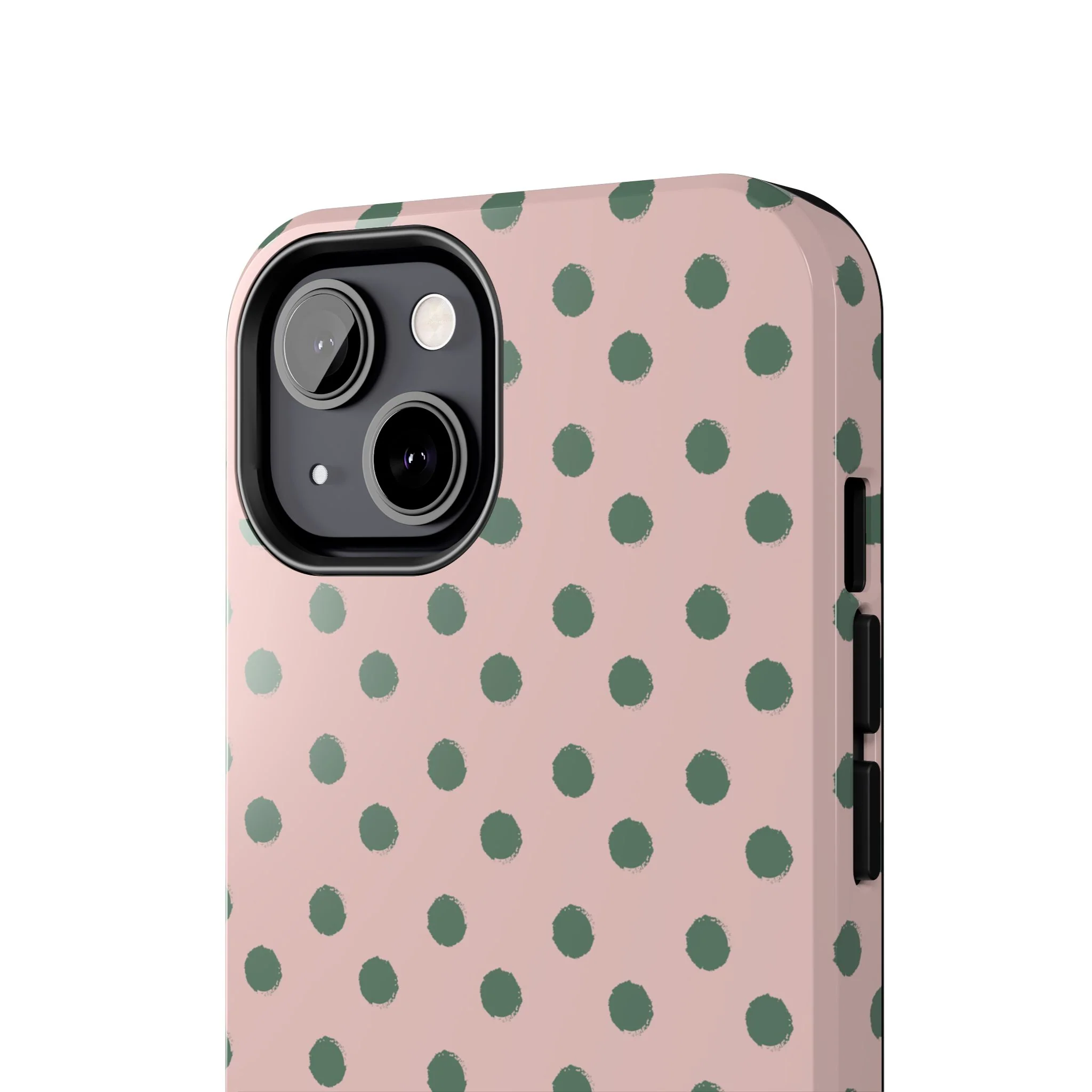 West Coast – Pink & Green Polka Dots Phone Case - Image 56