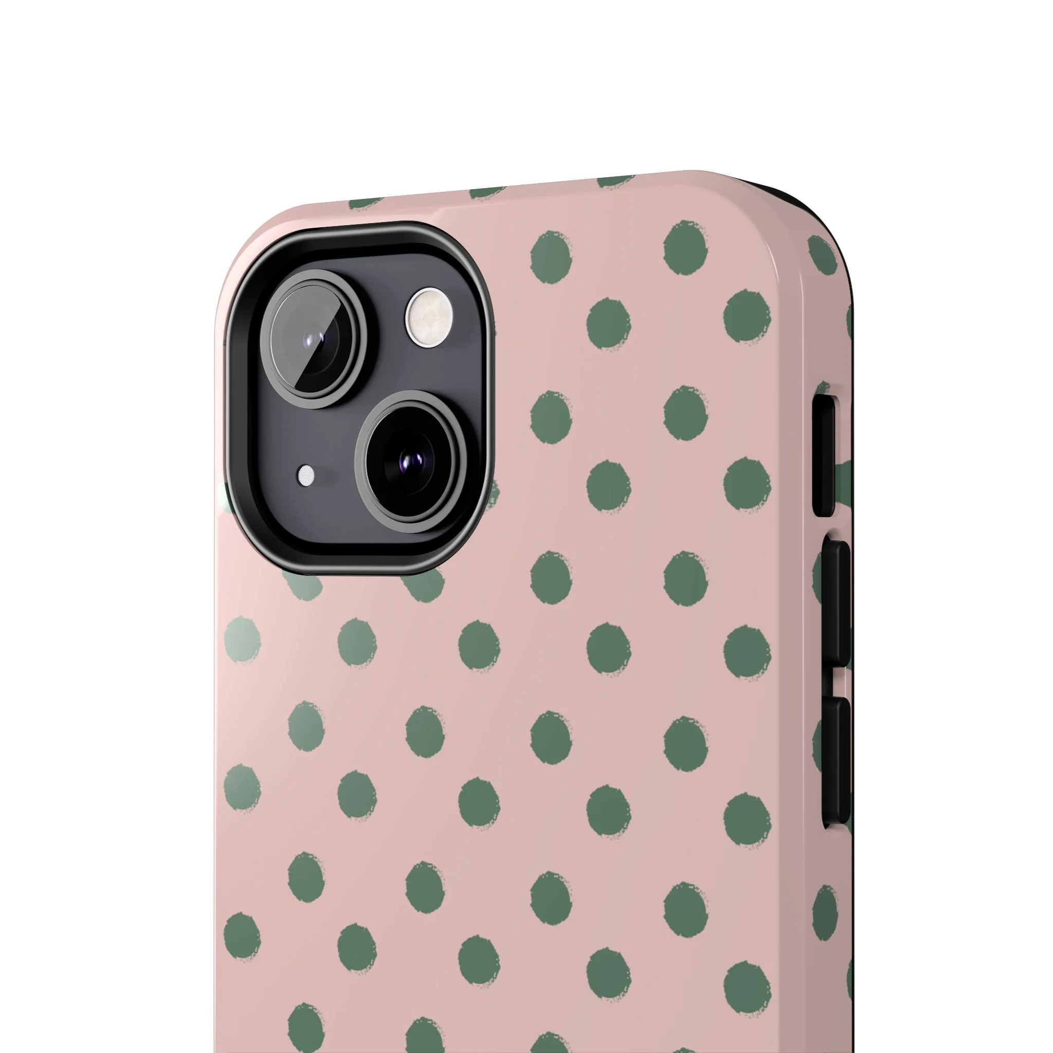 West Coast – Pink & Green Polka Dots Phone Case - Image 59