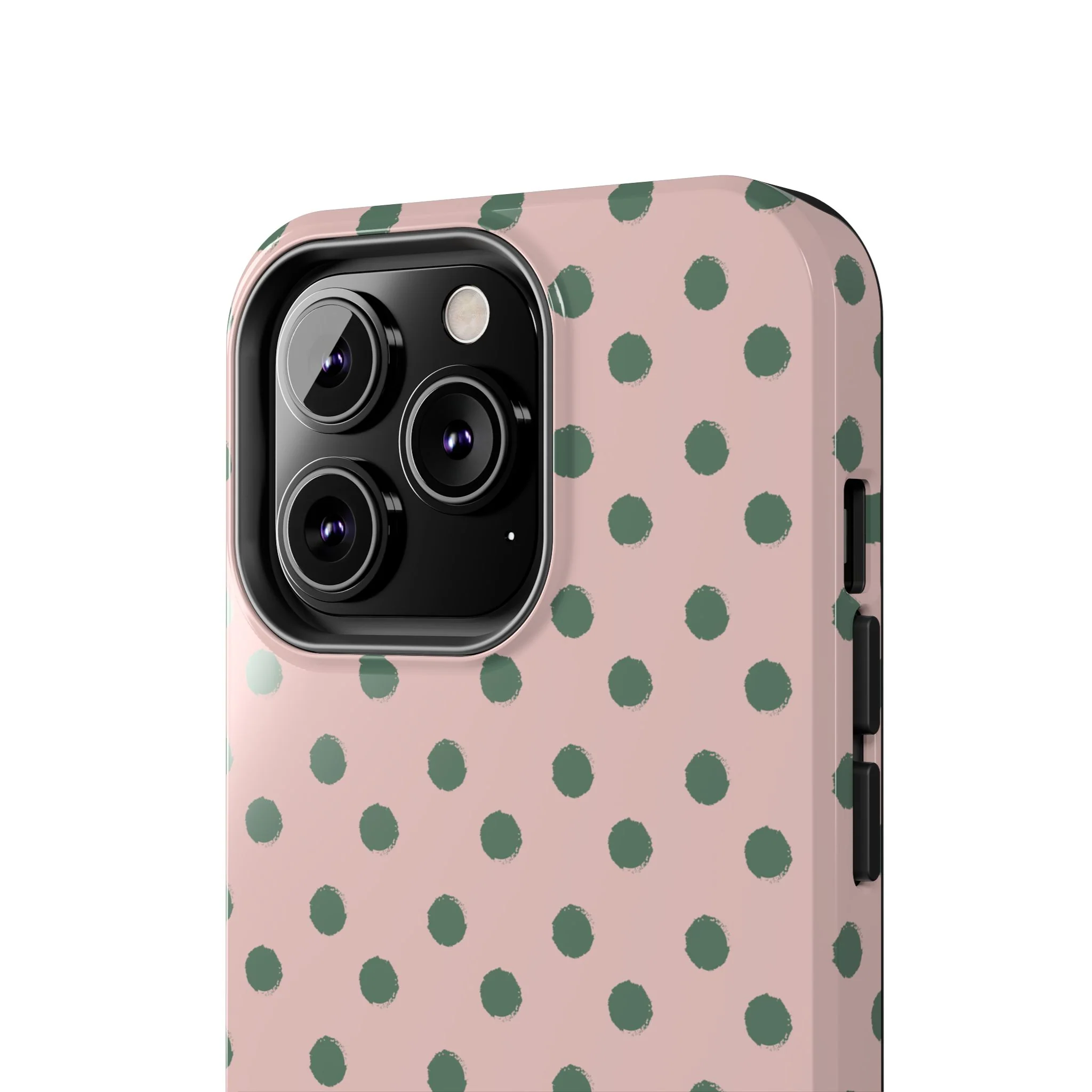 West Coast – Pink & Green Polka Dots Phone Case - Image 62