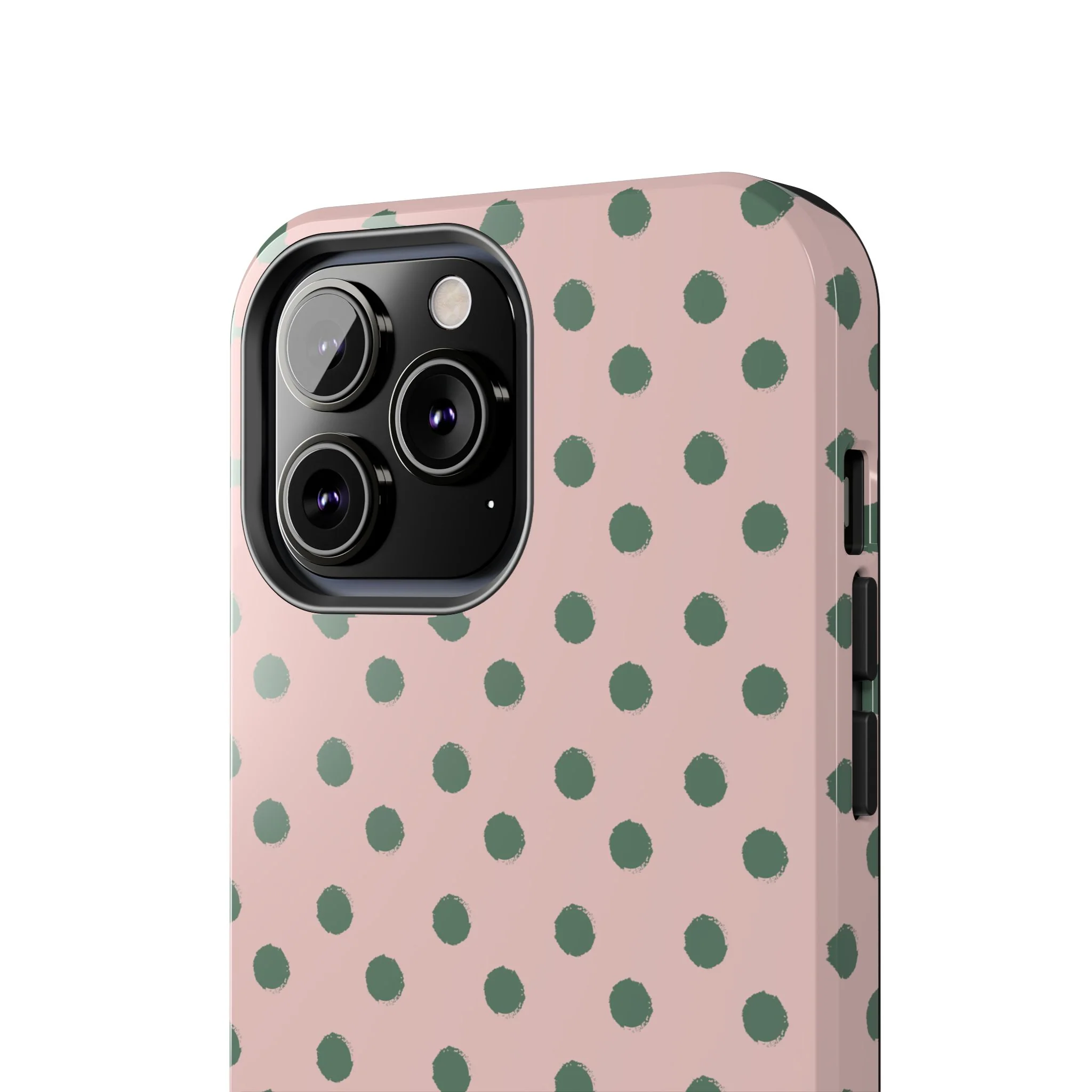 West Coast – Pink & Green Polka Dots Phone Case - Image 65